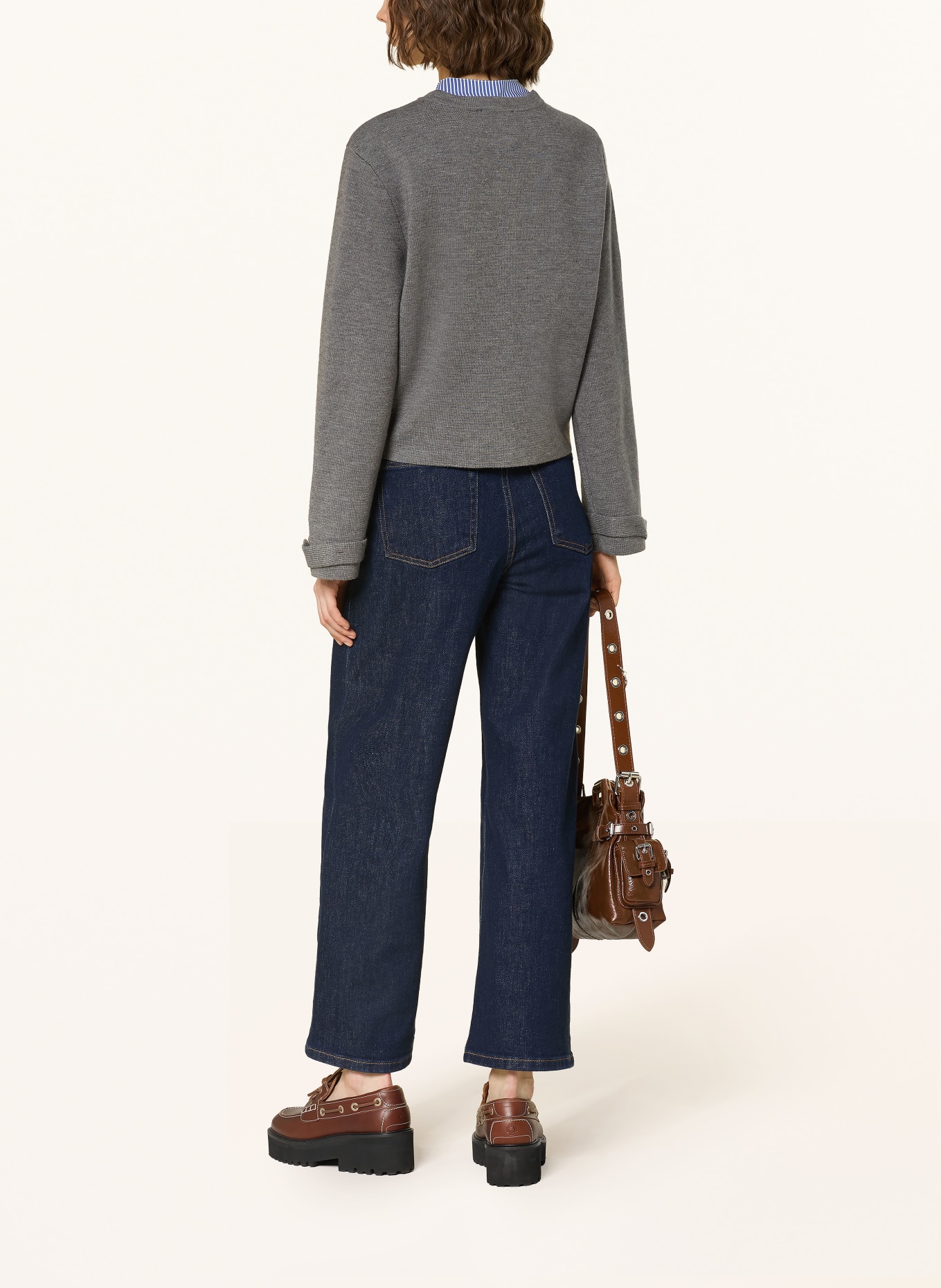 maje Dżinsy z szerokimi nogawkami: 0103 NAVY