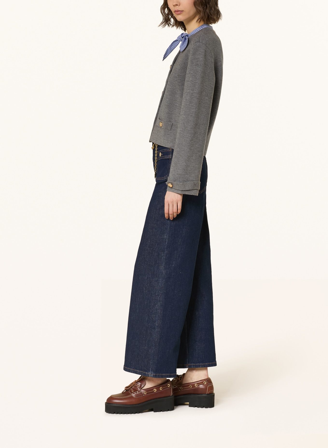 maje Dżinsy z szerokimi nogawkami: 0103 NAVY