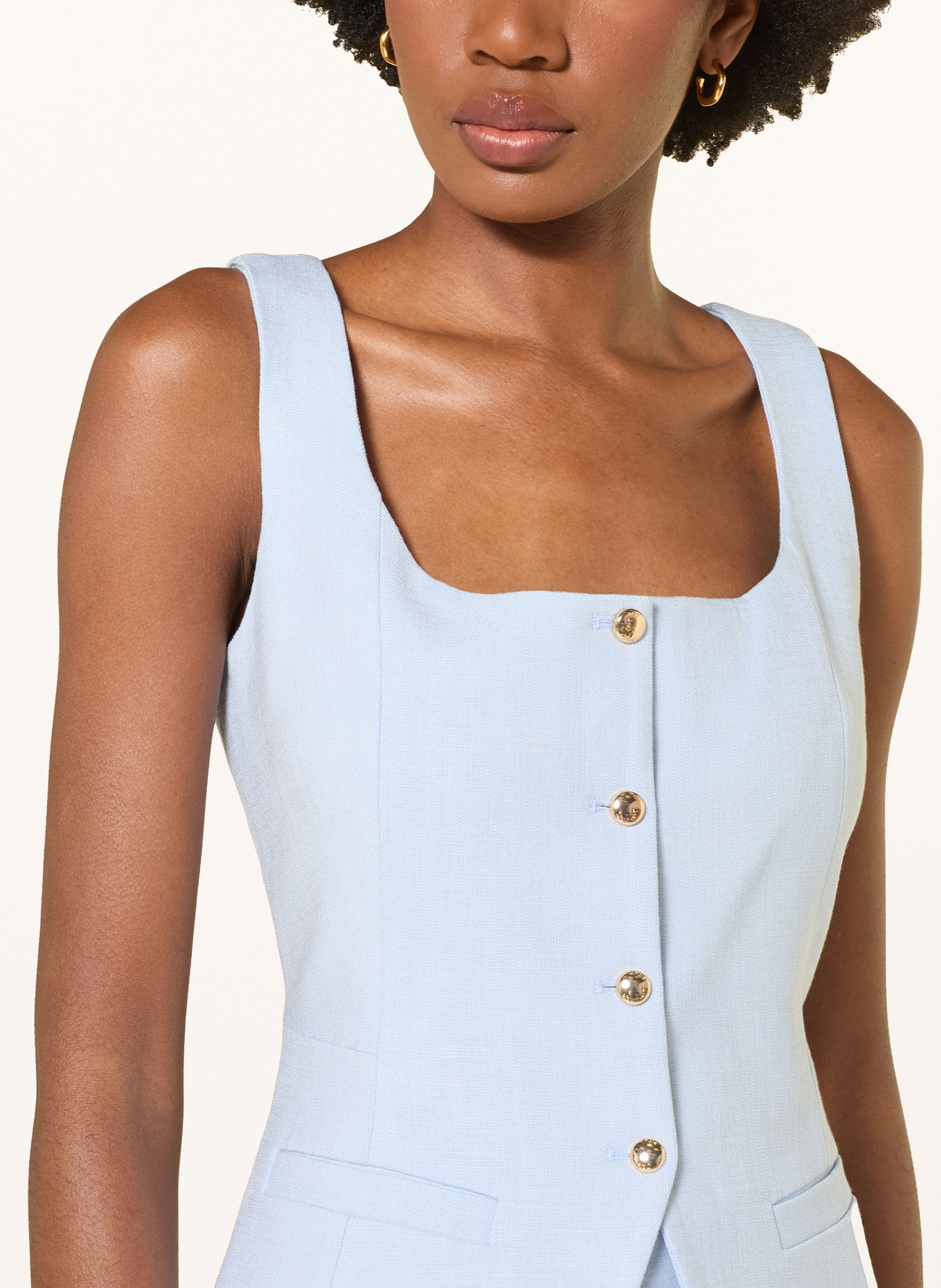 maje Blazerweste: HELLBLAU