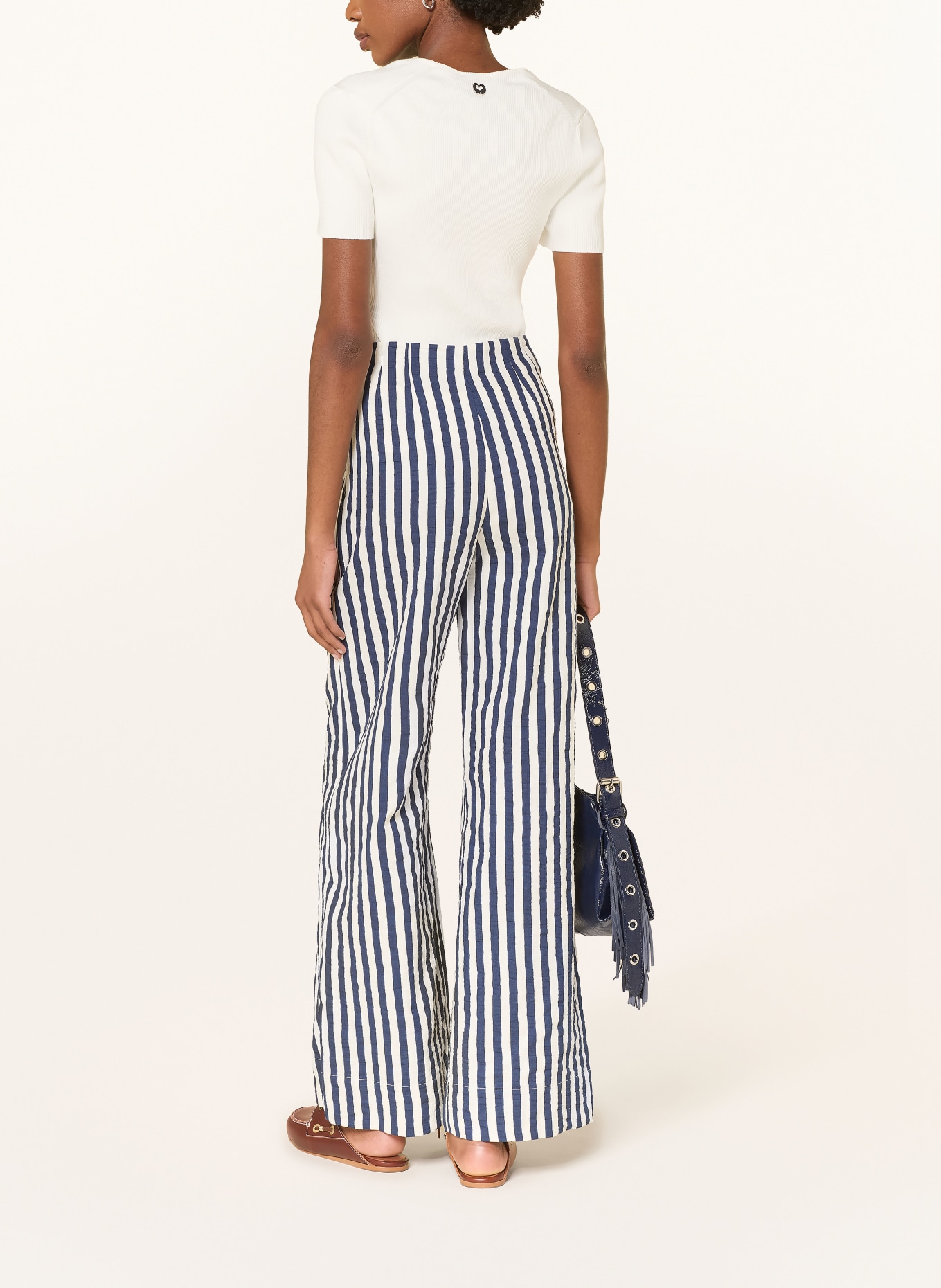 maje Hose: DUNKELBLAU / WEISS