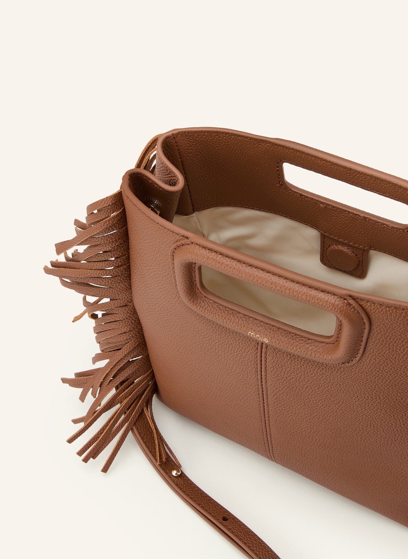 maje Handtasche: BRAUN / GOLD