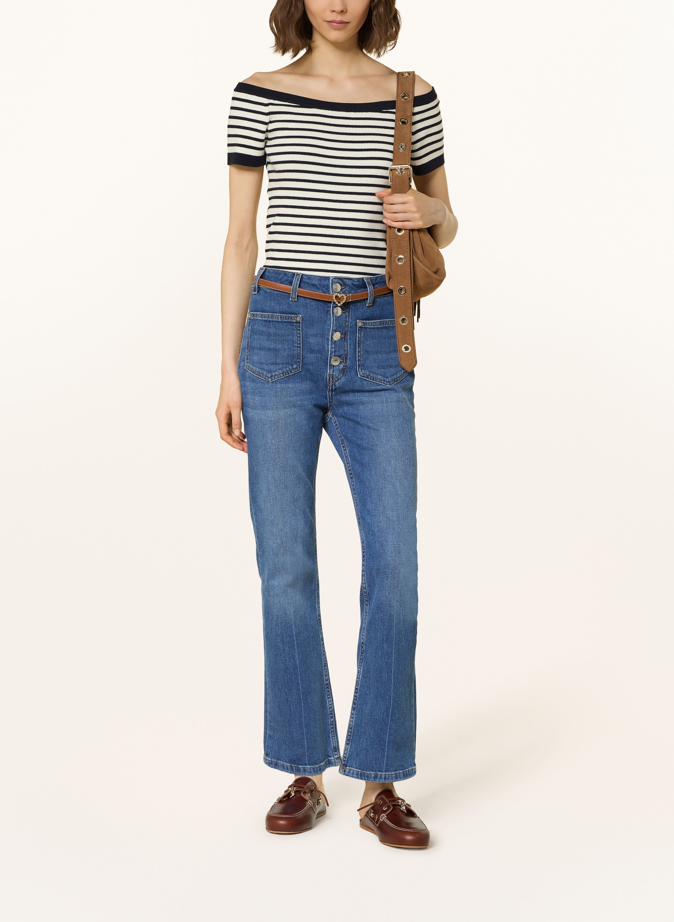 maje Bootcut Jeans: 0201 BLUE