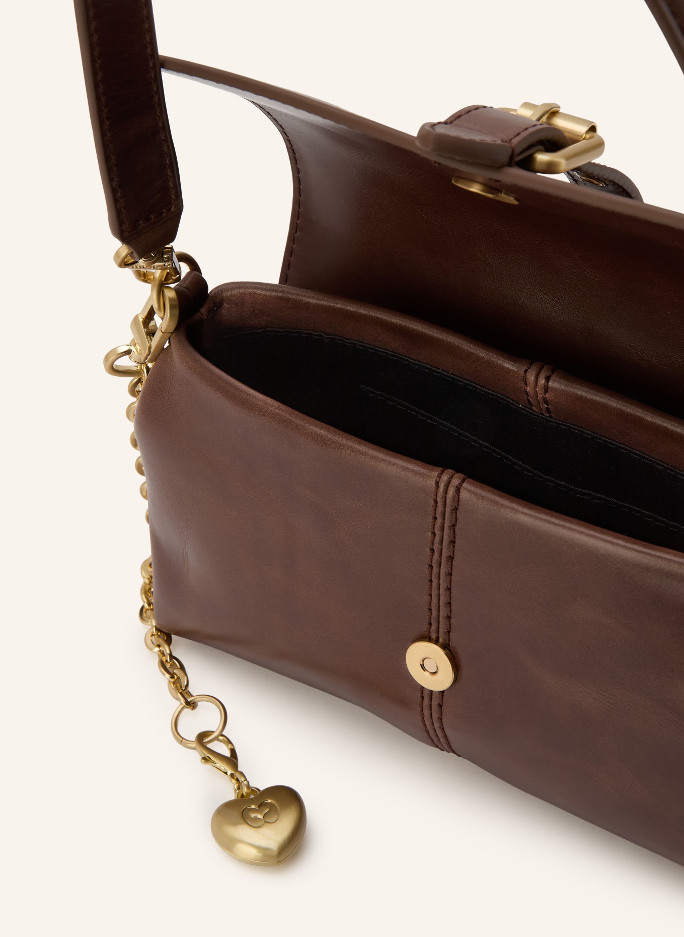 maje torba na ramię: BRĄZOWY / ZŁOTY