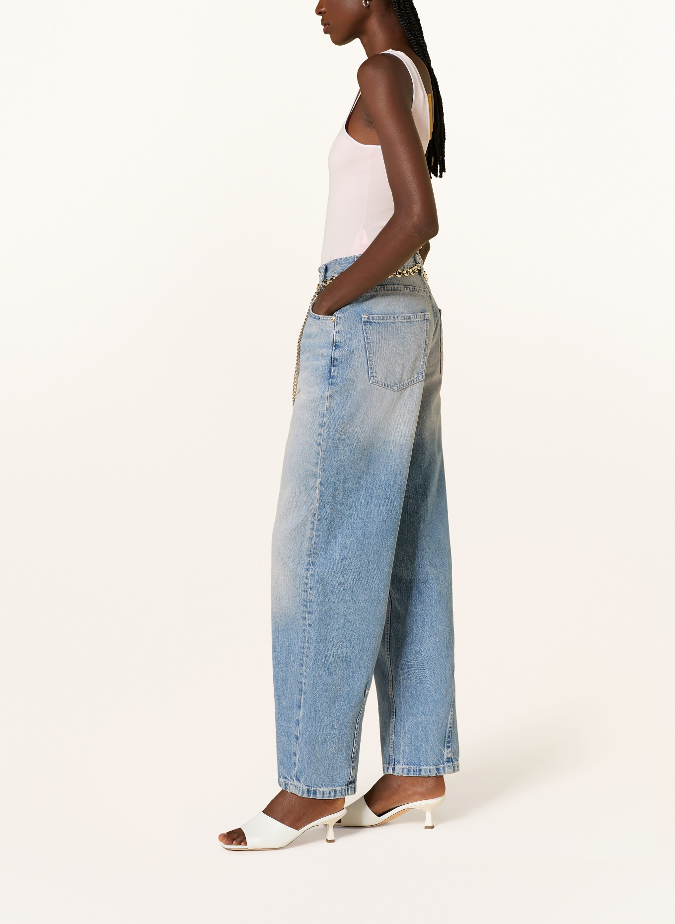 SANDRO Barrel Jeans: 4785 BLUE JEAN