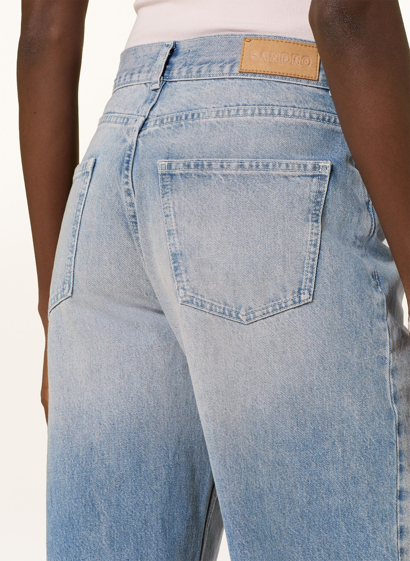 SANDRO Barrel Jeans: 4785 BLUE JEAN