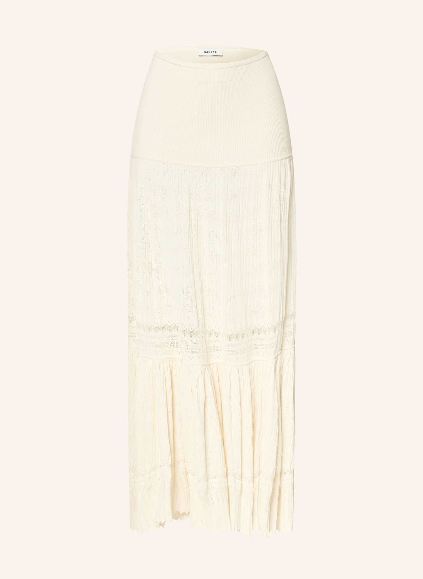 SANDRO Strickrock: ECRU