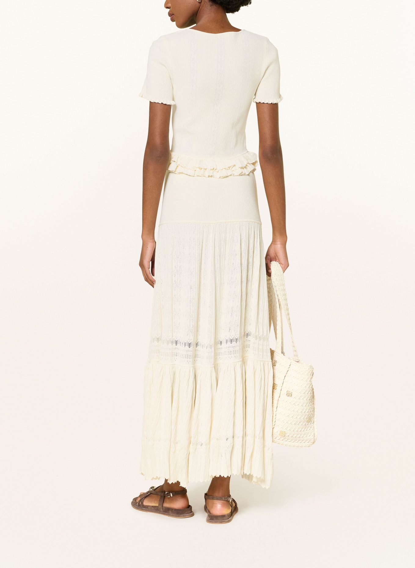 SANDRO Strickrock: ECRU