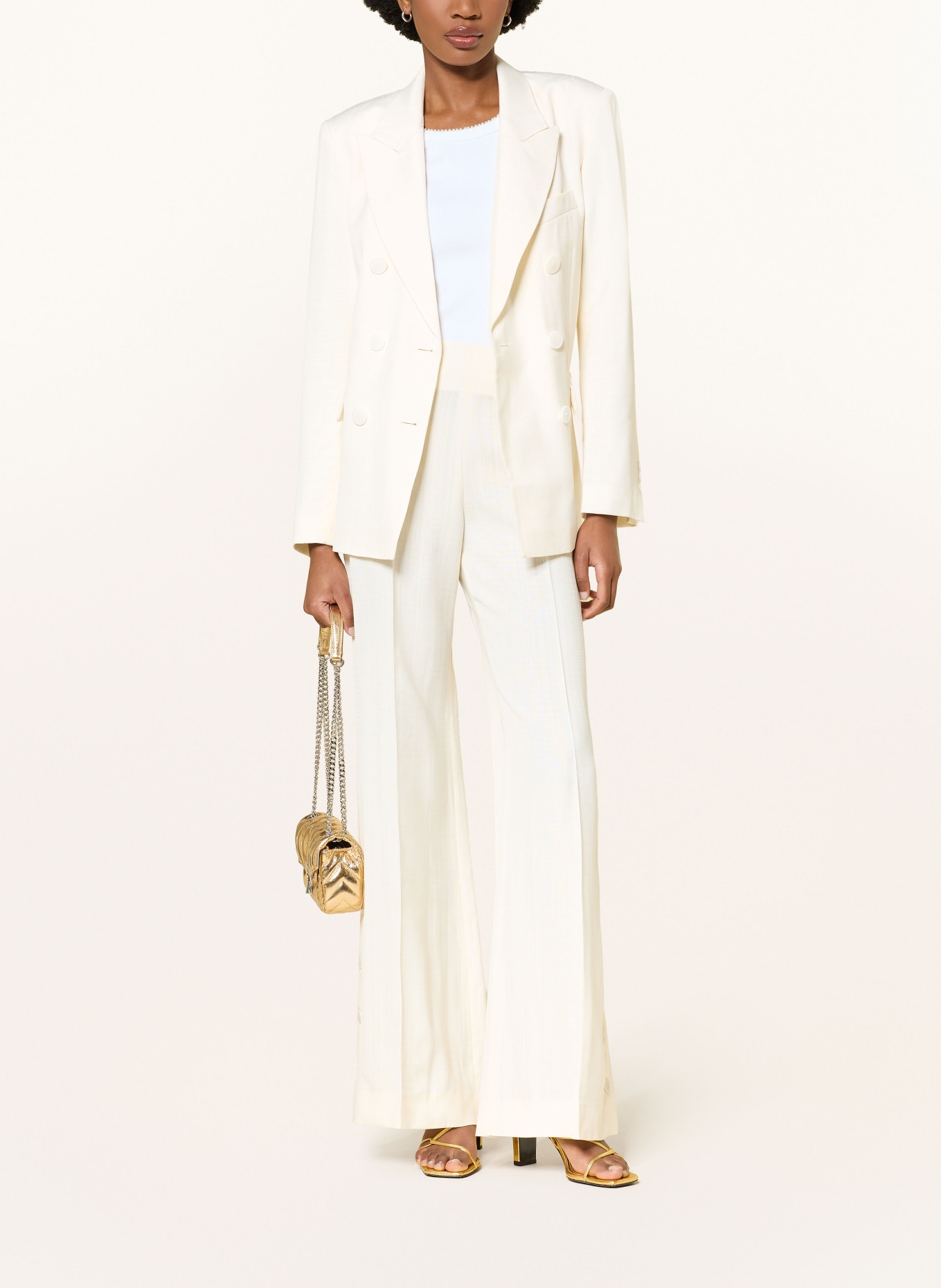 SANDRO Marlenehose: ECRU