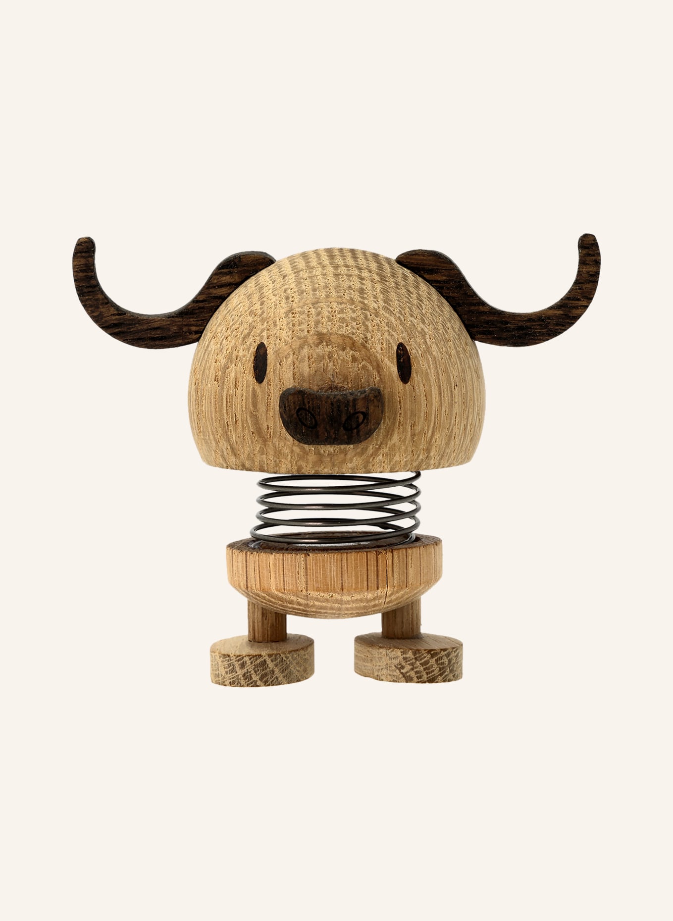 Hoptimist Decoratiefiguur BUFFALO SMALL: LICHTBRUIN / MARRON FONCÉ / ZWART