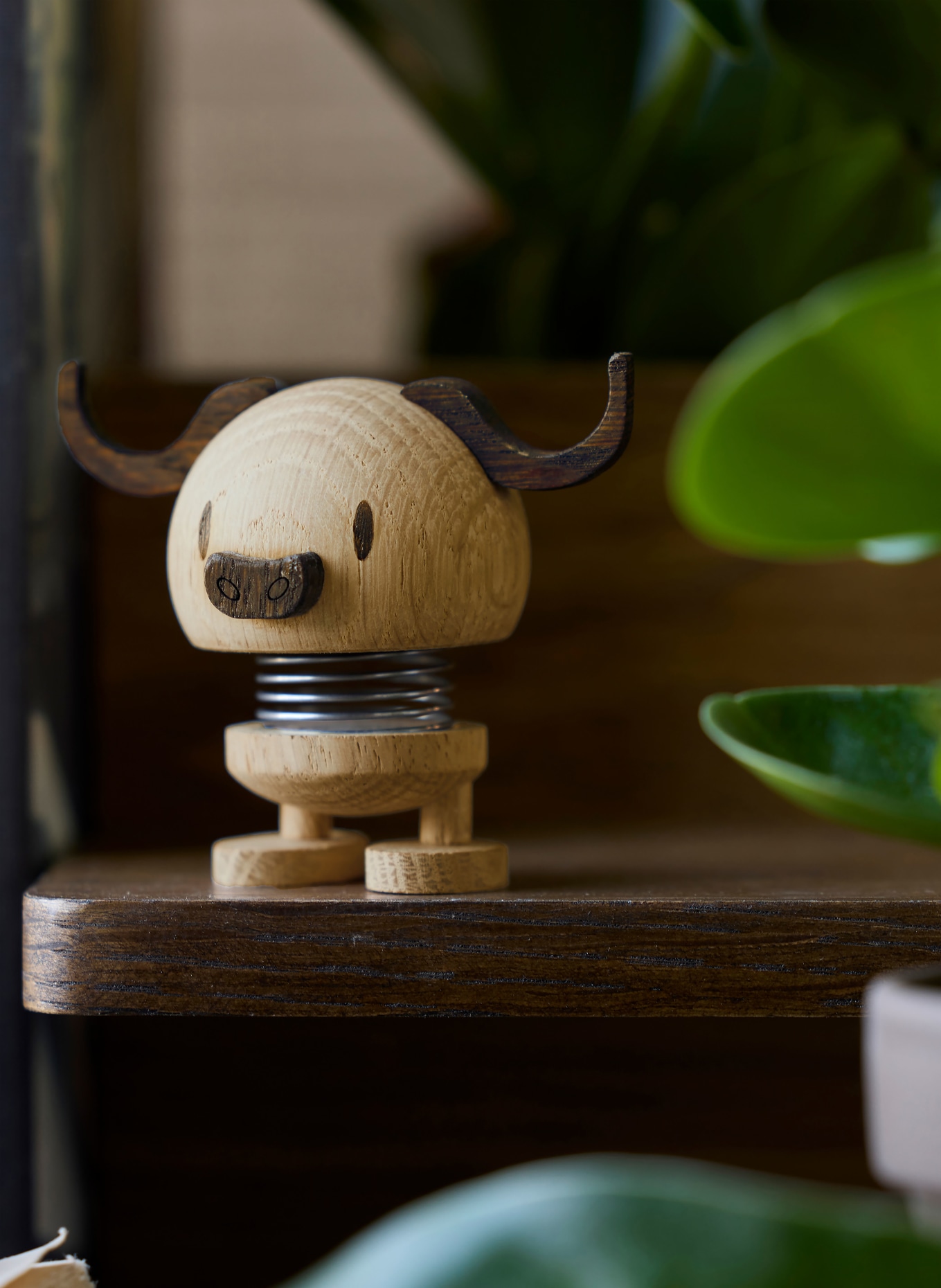 Hoptimist Decoratiefiguur BUFFALO SMALL: LICHTBRUIN / MARRON FONCÉ / ZWART