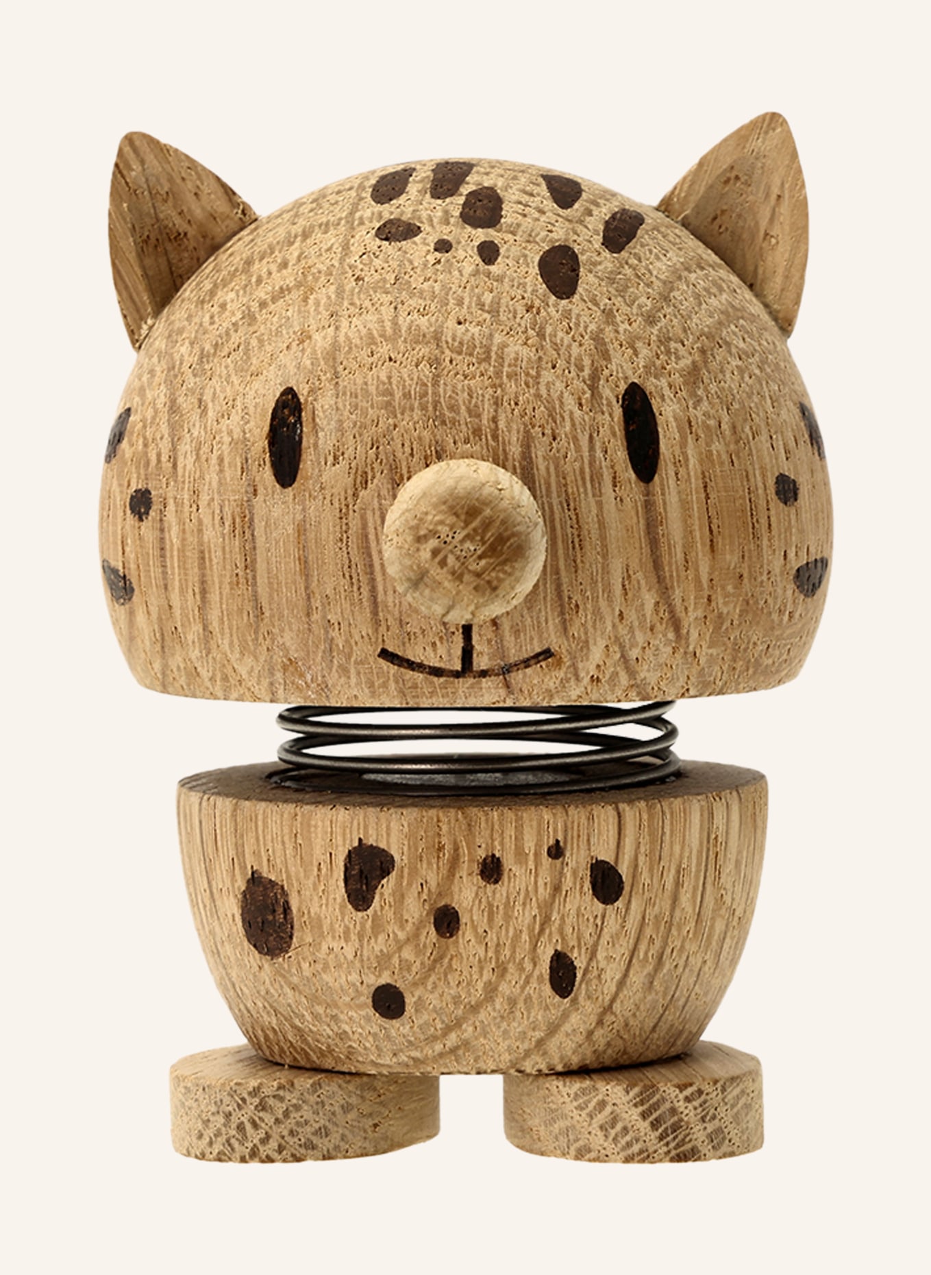 Hoptimist Decoratiefiguur LEOPARD SMALL: LICHTBRUIN / ZWART