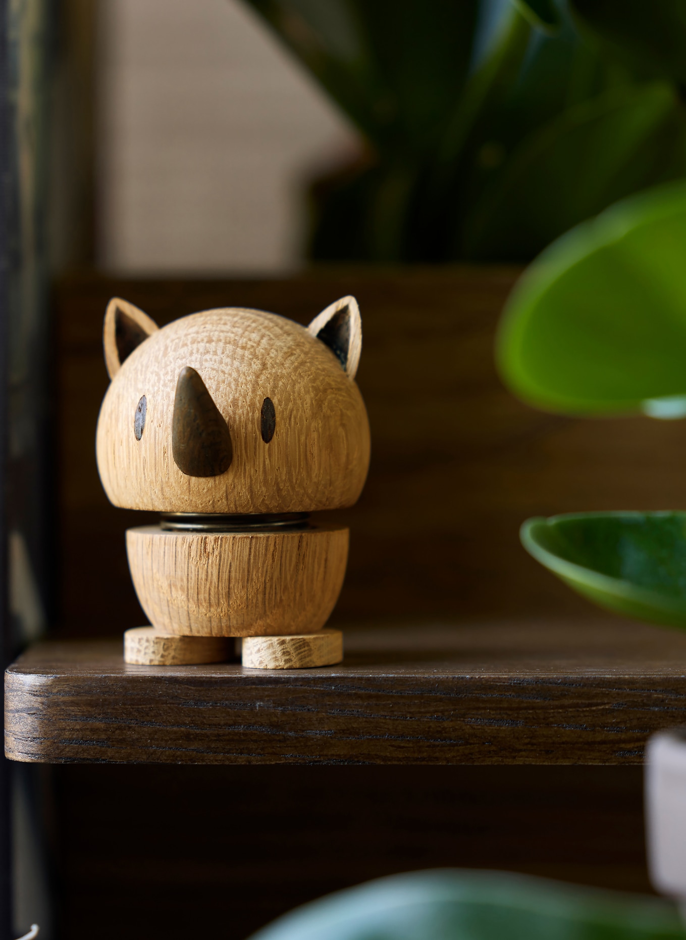 Hoptimist Decoratiefiguur RHINO SMALL: LICHTBRUIN / MARRON FONCÉ / ZWART