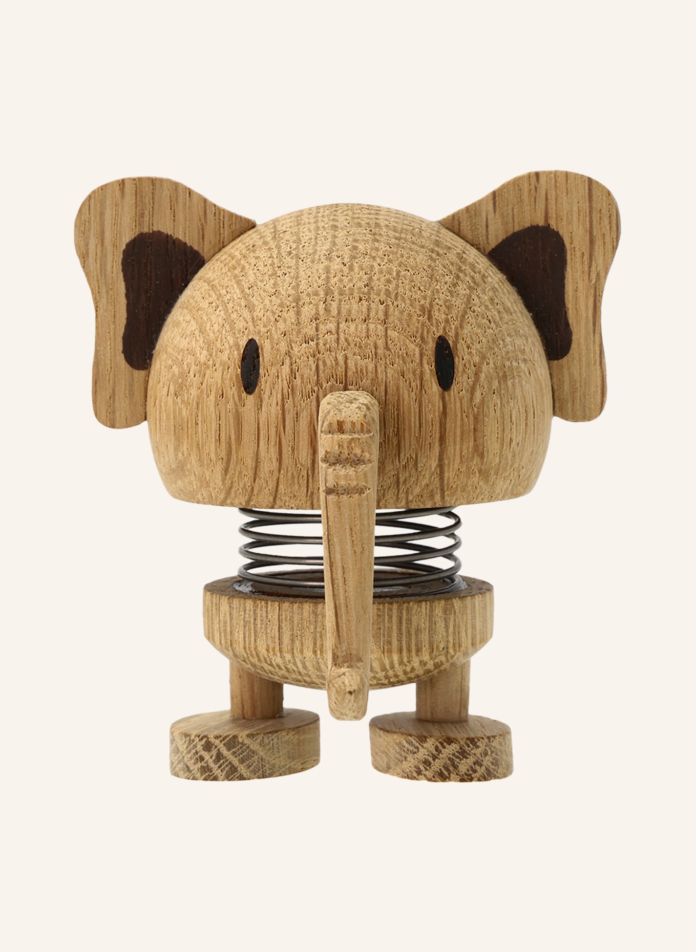 Hoptimist Decoratiefiguur ELEPHANT SMALL: LICHTBRUIN / ZWART