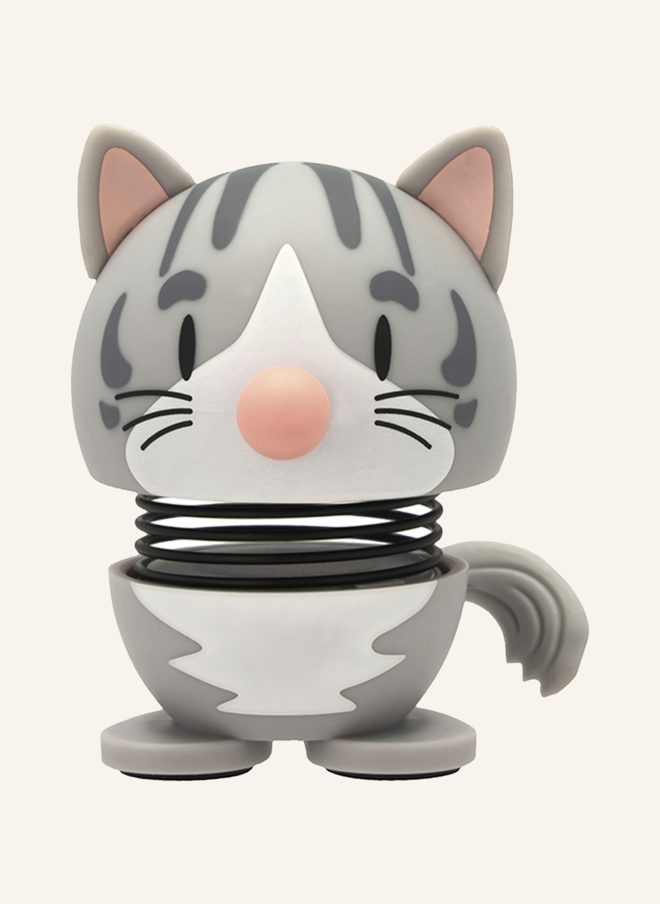 Hoptimist Decoratiefiguur MAINE COON XS: LICHTGRIJS / ROZE / GRIJS