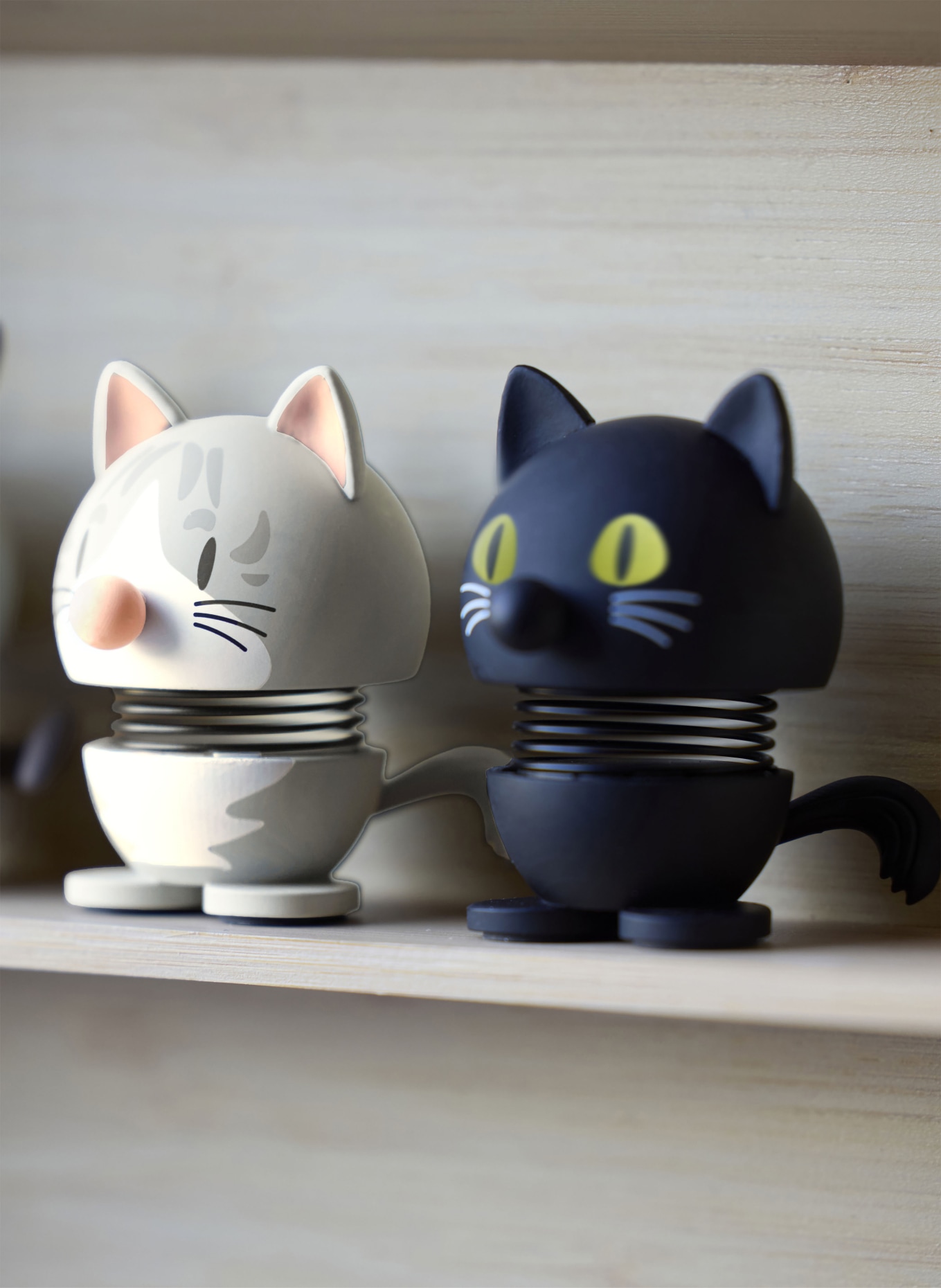 Hoptimist Decoratiefiguur MAINE COON XS: LICHTGRIJS / ROZE / GRIJS