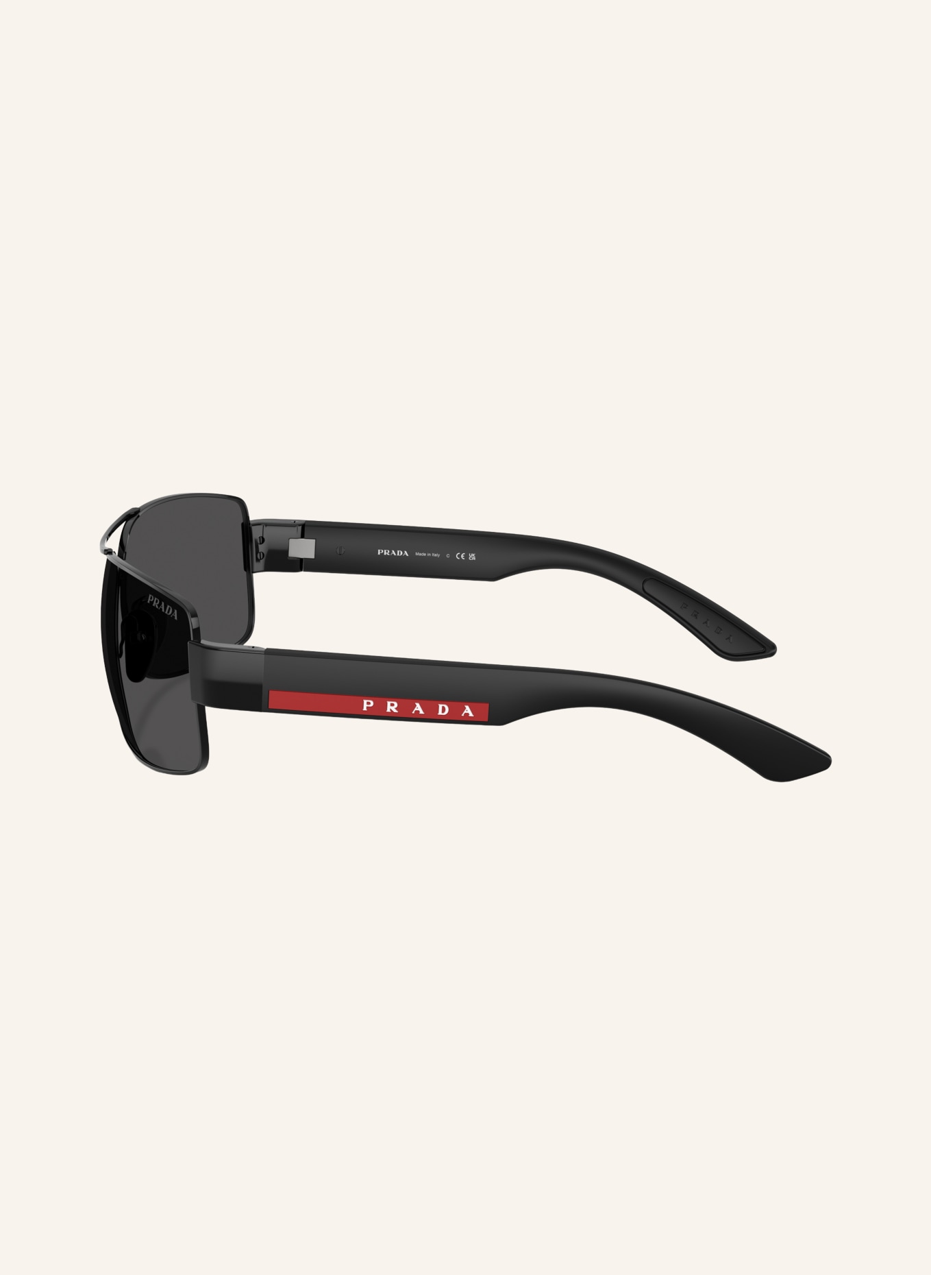 PRADA LINEA ROSSA Okulary przeciwsłoneczne PS B52S: CZARNY/ CIEMNOSZARY
