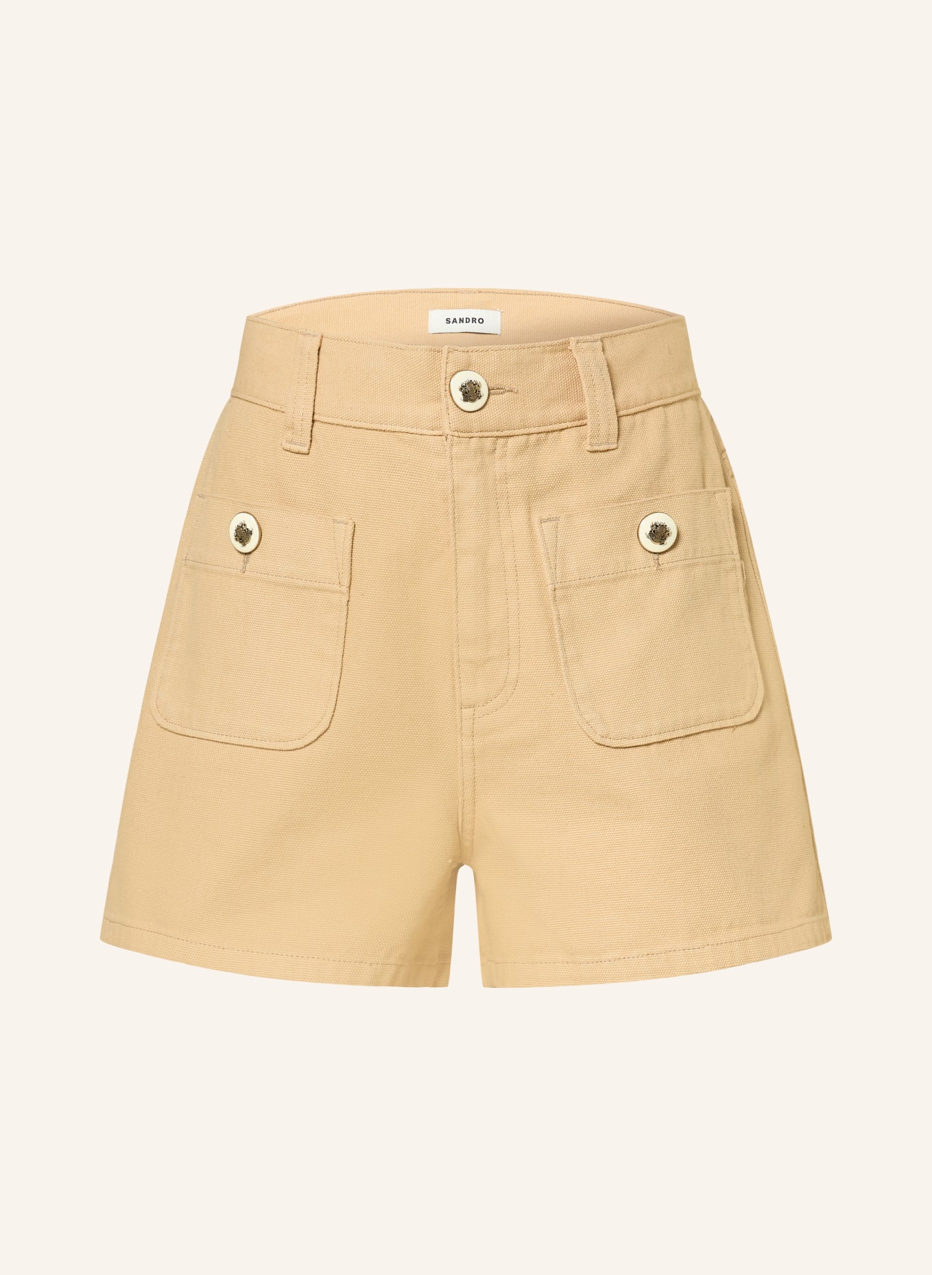 SANDRO Jeansshorts: 16 BEIGE