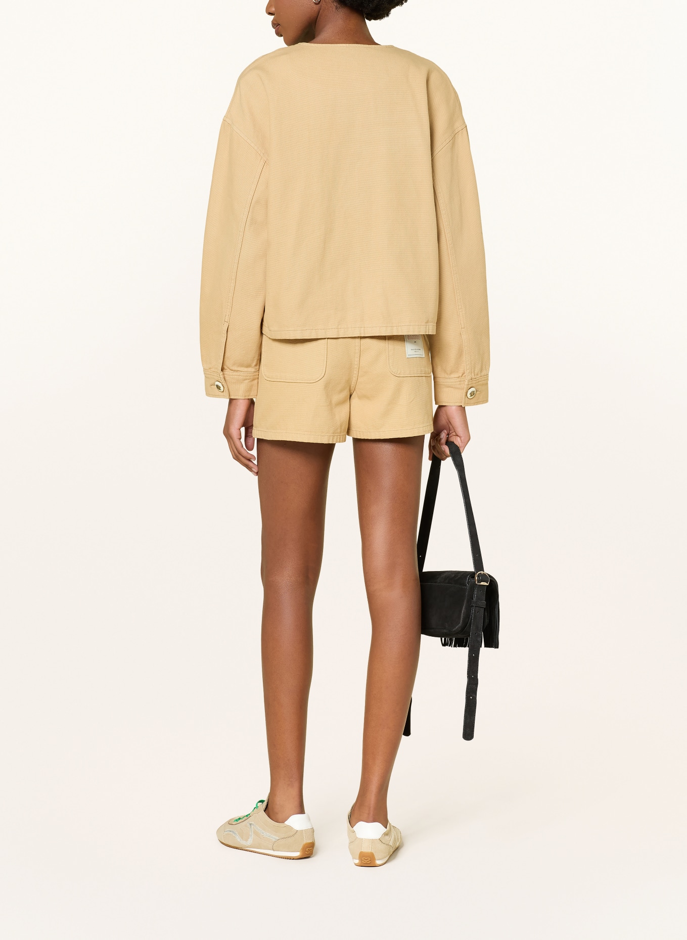 SANDRO Jeansshorts: 16 BEIGE