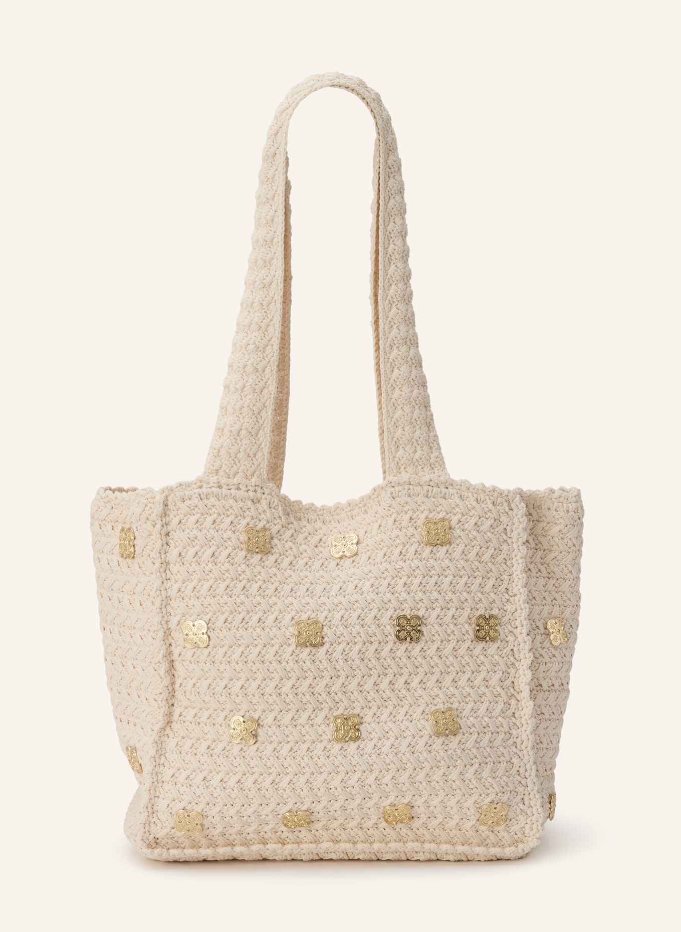 SANDRO Shopper: CREME / GOLD