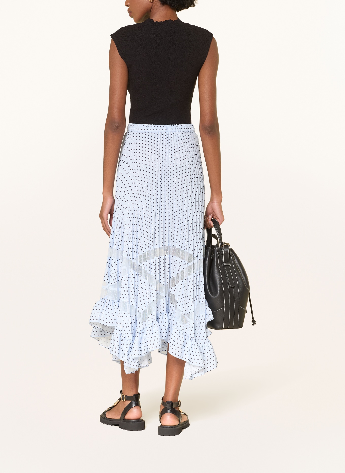 CLAUDIE PIERLOT Stricktop: SCHWARZ