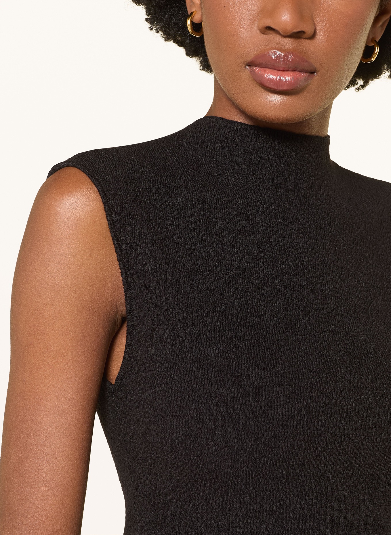 CLAUDIE PIERLOT Stricktop: SCHWARZ