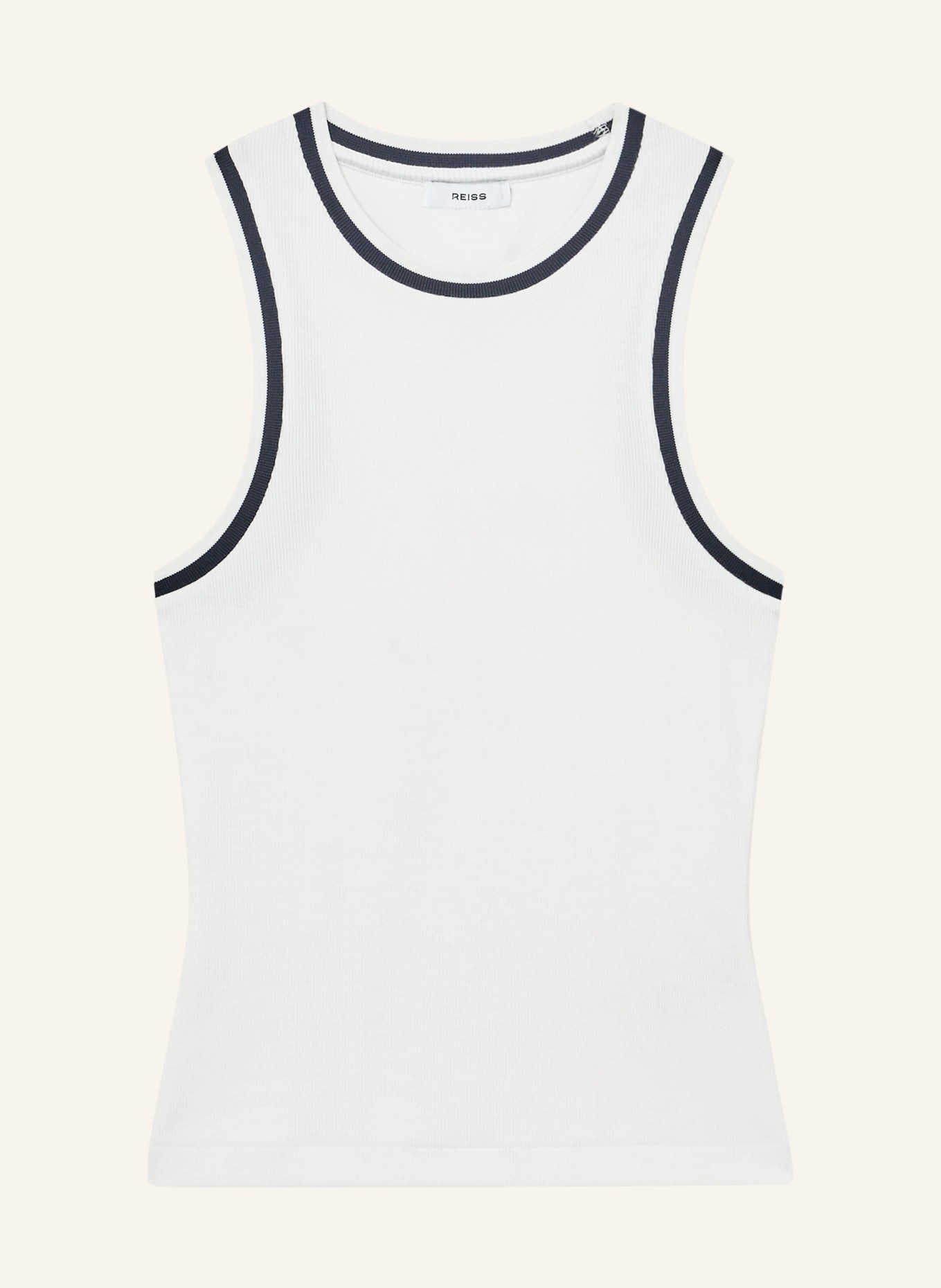 REISS Top MATILDA: WIT / DONKERBLAUW