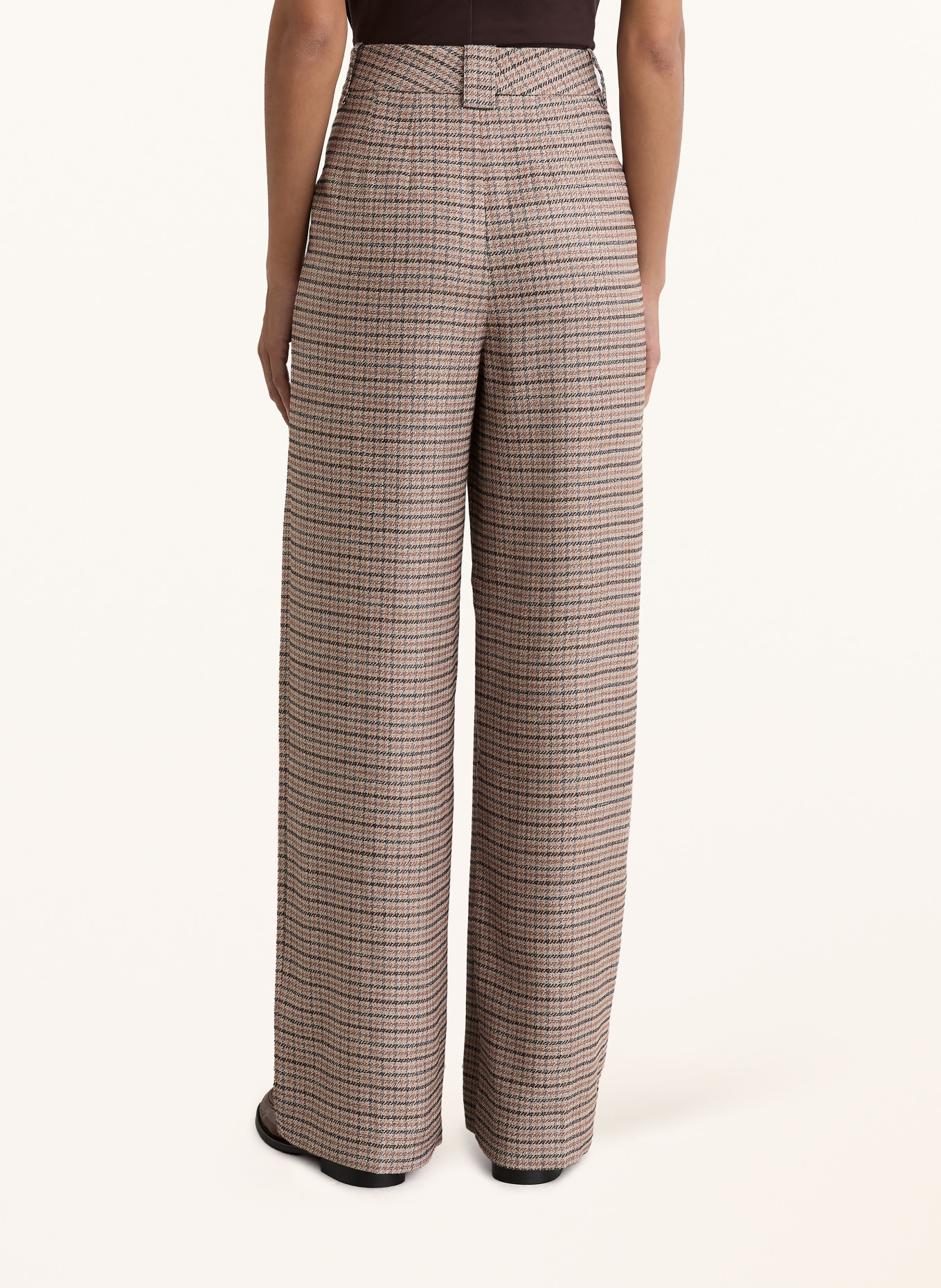 REISS Marlene-broek RIVER: TAUPE / BRUIN / DONKERBLAUW