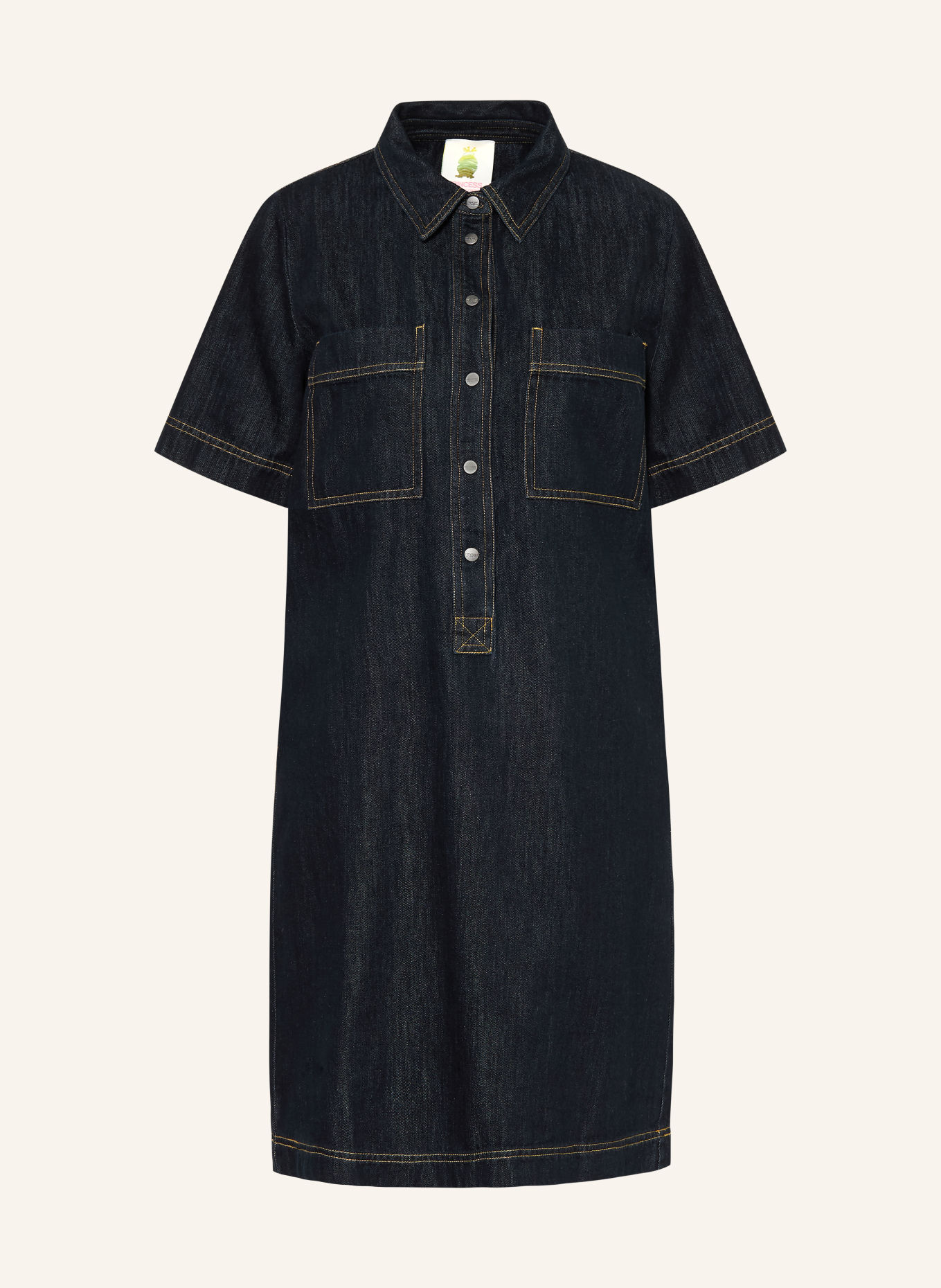 Princess GOES HOLLYWOOD Jeanskleid: DUNKELBLAU / DUNKELGELB