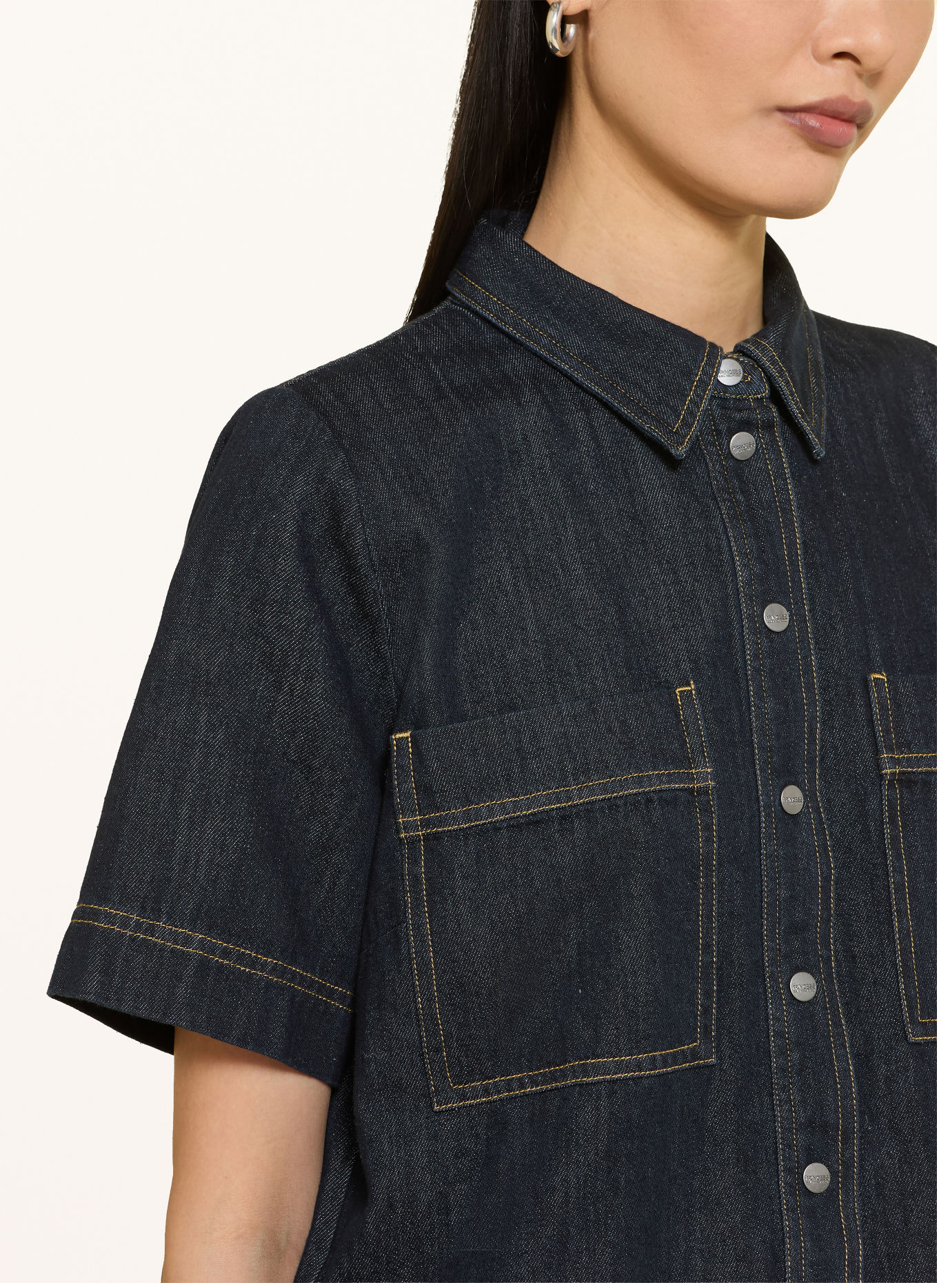 Princess GOES HOLLYWOOD Jeanskleid: DUNKELBLAU / DUNKELGELB