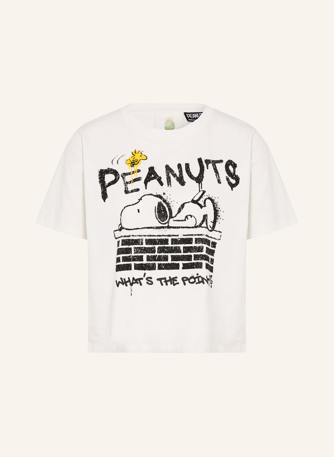 Princess GOES HOLLYWOOD T-shirt with rhinestones: WHITE / YELLOW / BLACK