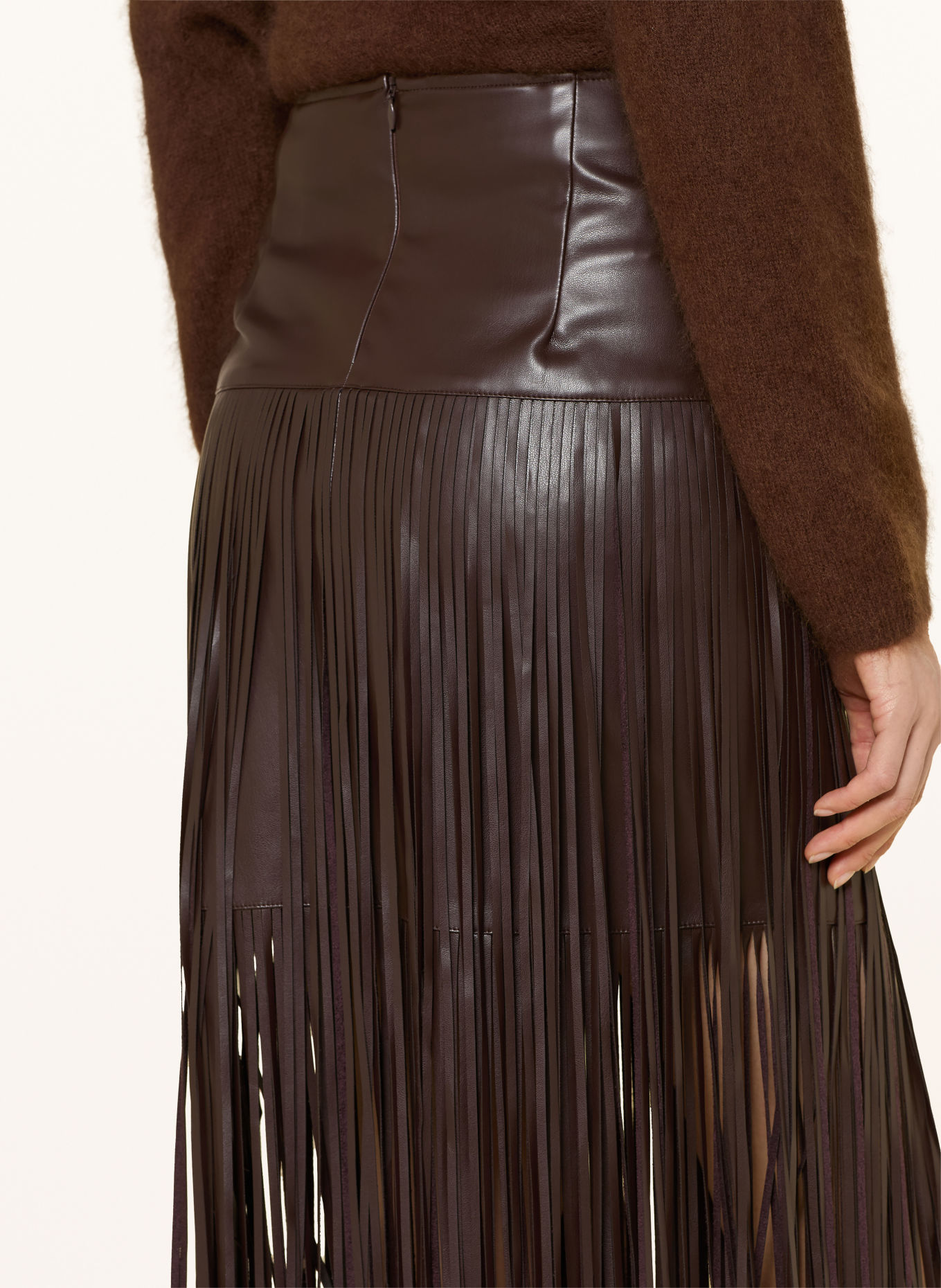 Princess GOES HOLLYWOOD Jupe aspect cuir: MARRON FONCÉ