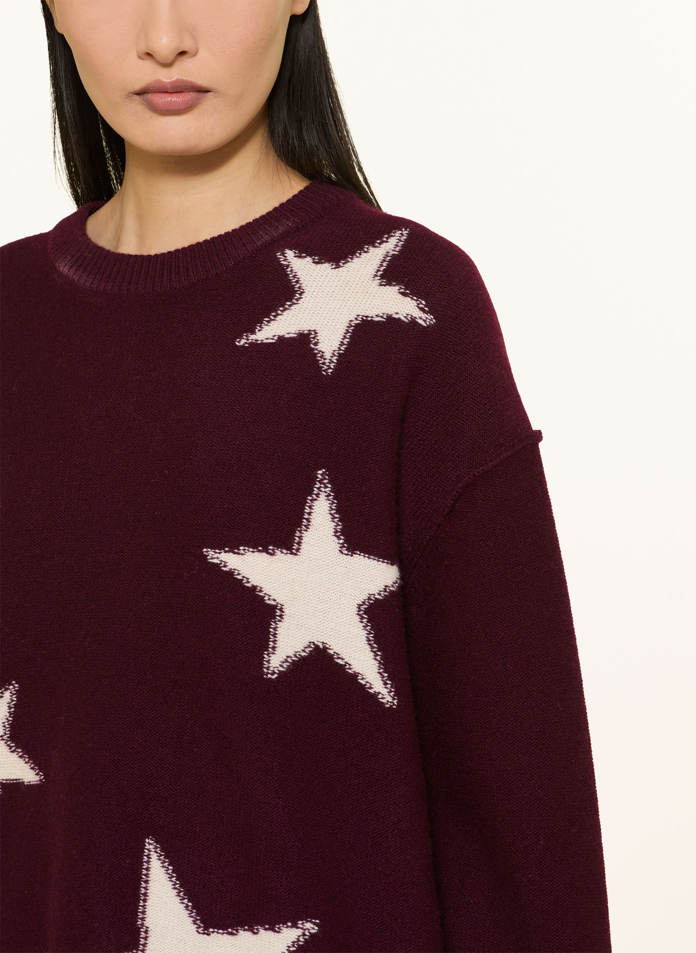 Princess GOES HOLLYWOOD Sweater: DARK RED / ECRU