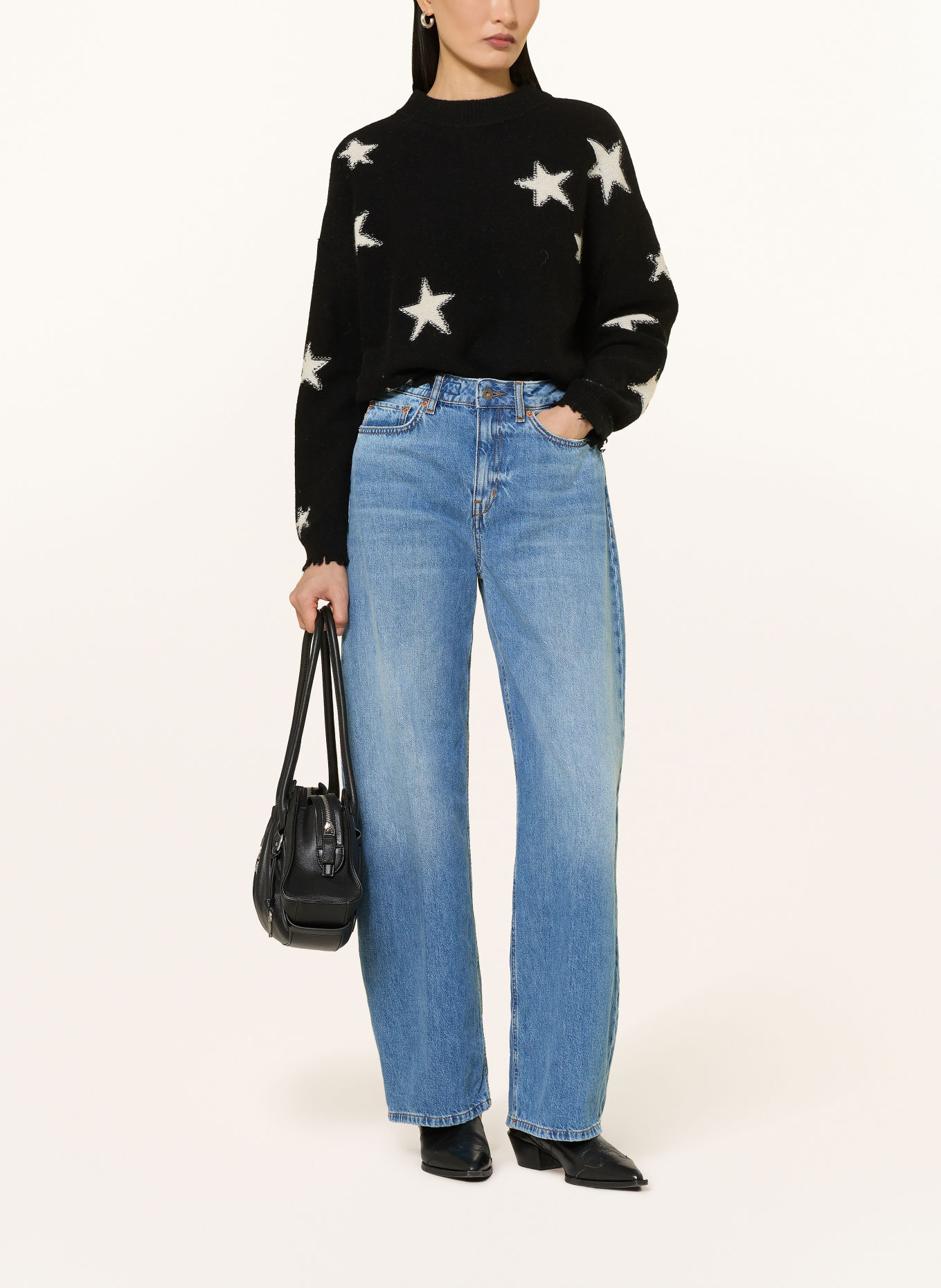 Princess GOES HOLLYWOOD Sweater: BLACK / WHITE