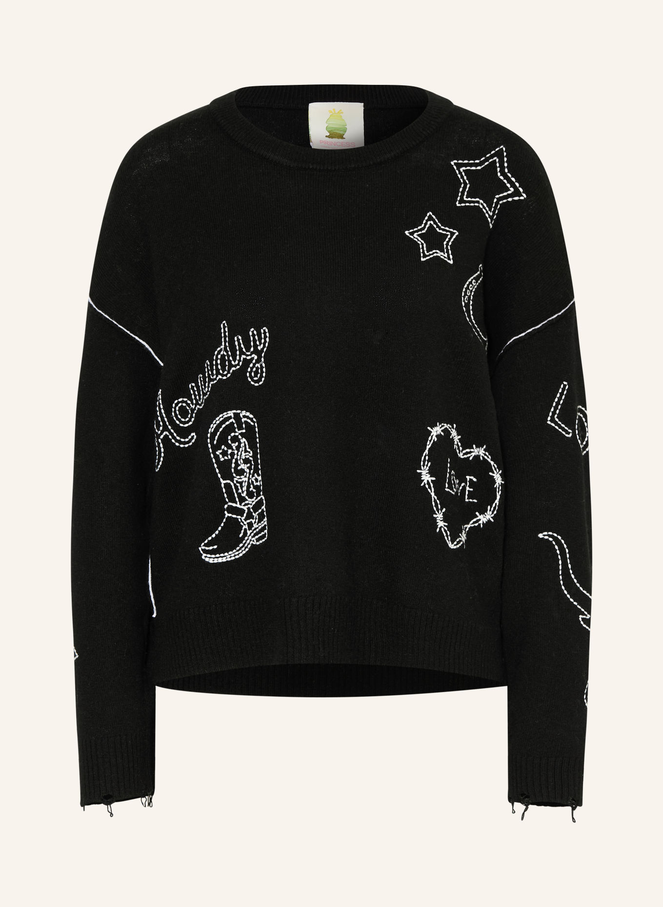 Princess GOES HOLLYWOOD Sweater: BLACK / WHITE