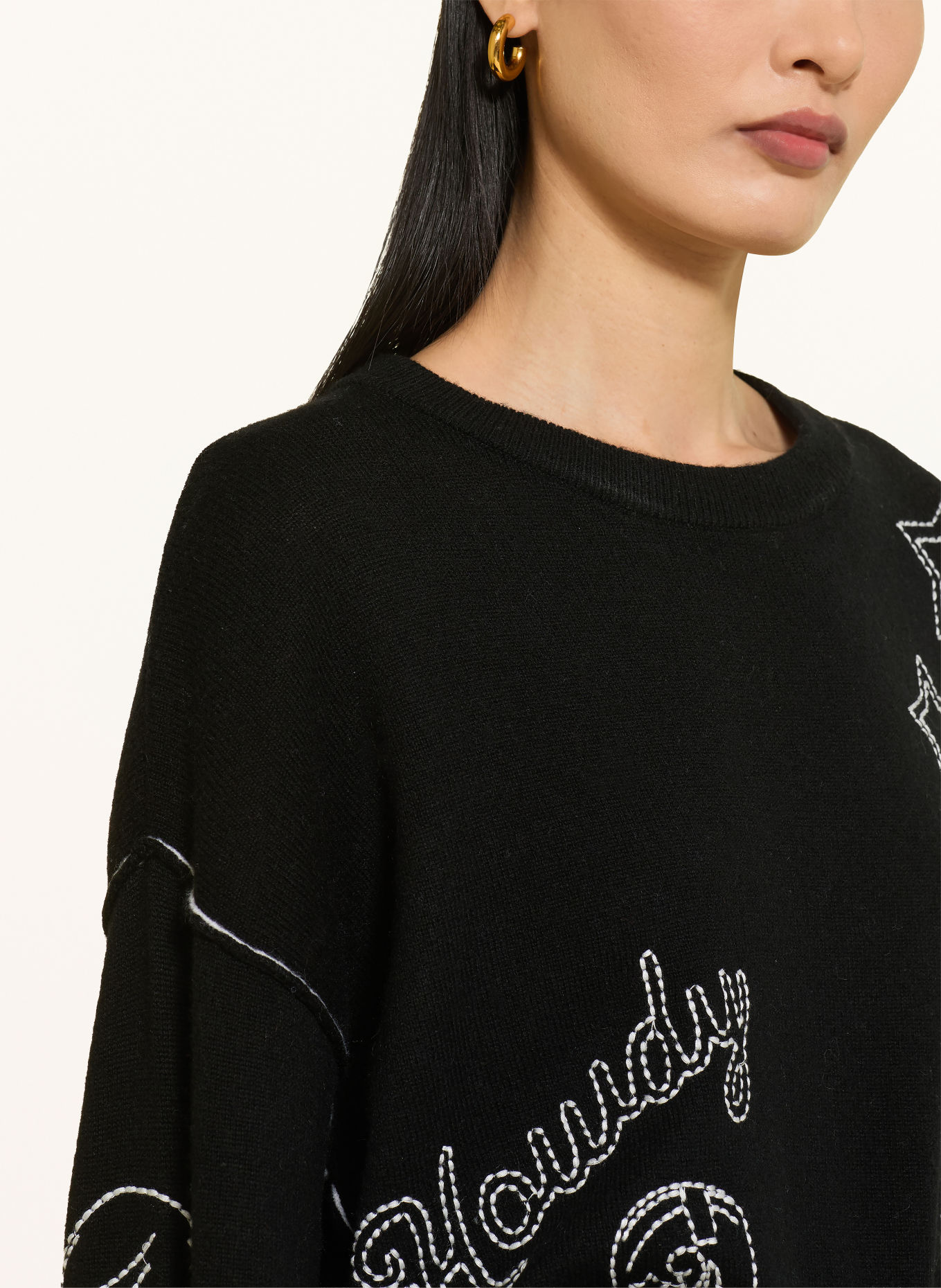 Princess GOES HOLLYWOOD Sweater: BLACK / WHITE