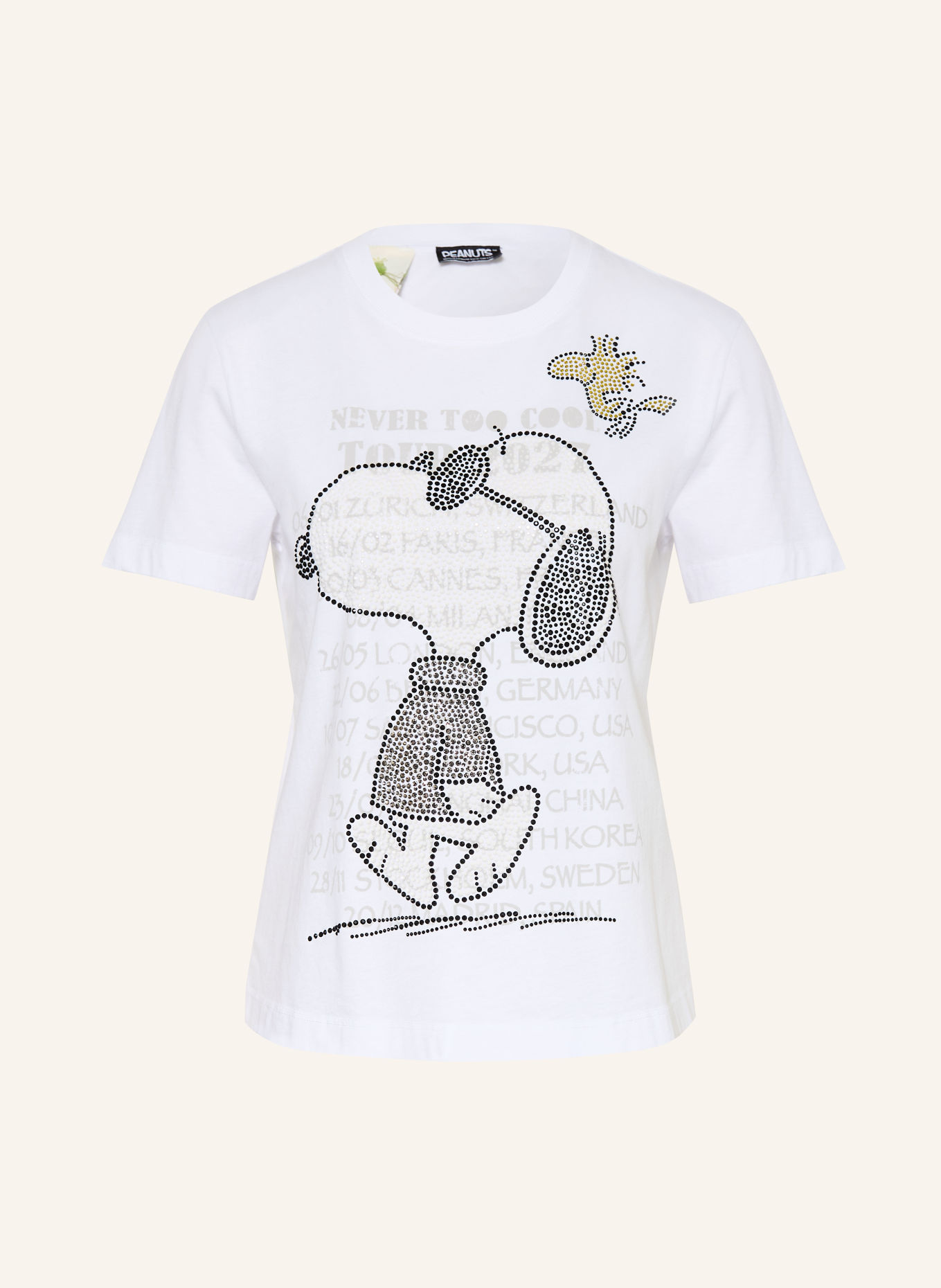 Princess GOES HOLLYWOOD T-shirt with rhinestones: WHITE / GRAY / BLACK