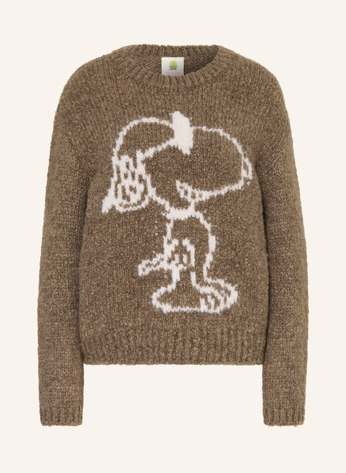Princess GOES HOLLYWOOD Oversized trui: BRUIN / ECRU