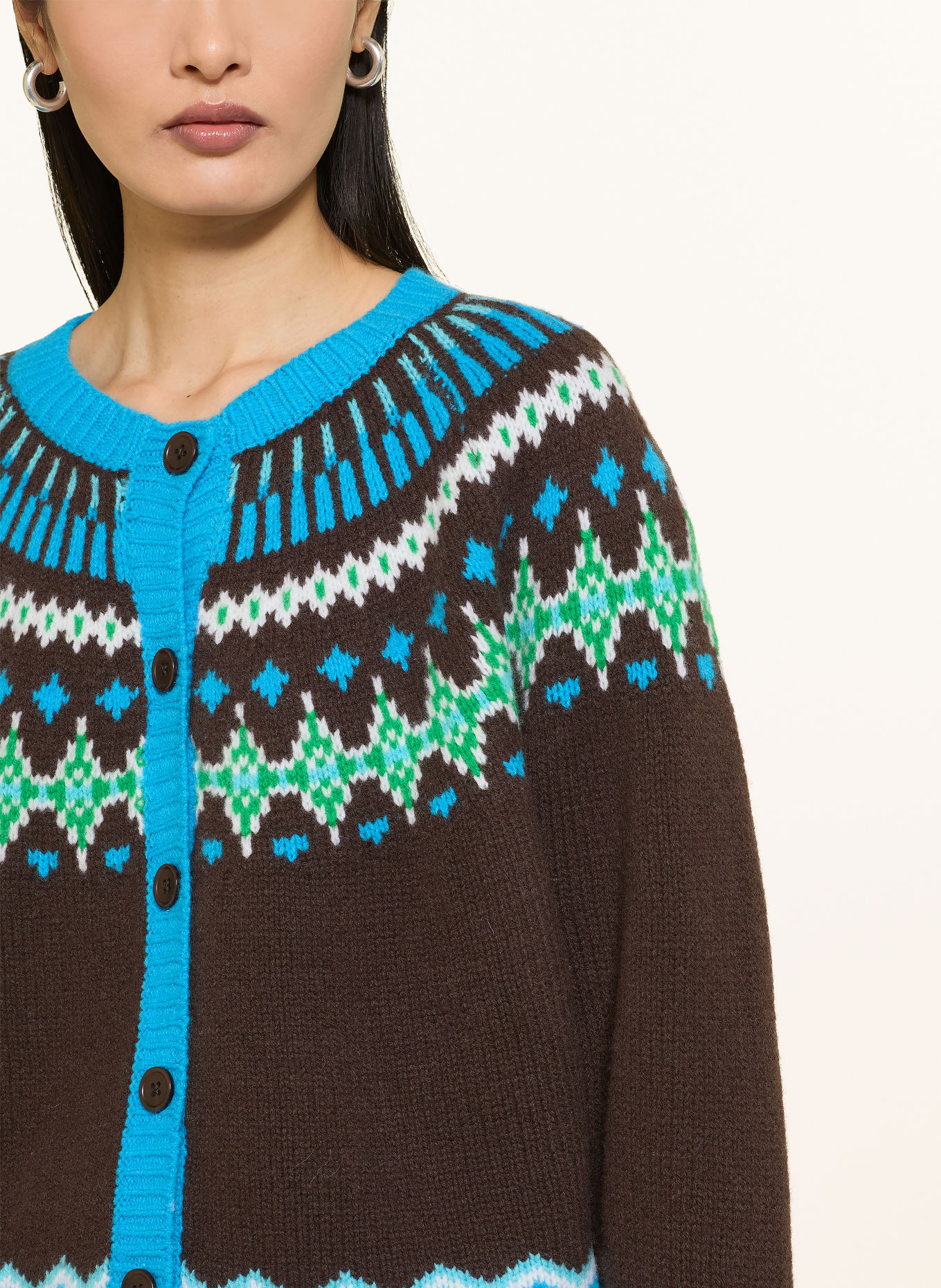 Princess GOES HOLLYWOOD vest: MARRON FONCÉ / GROEN / BLAUW