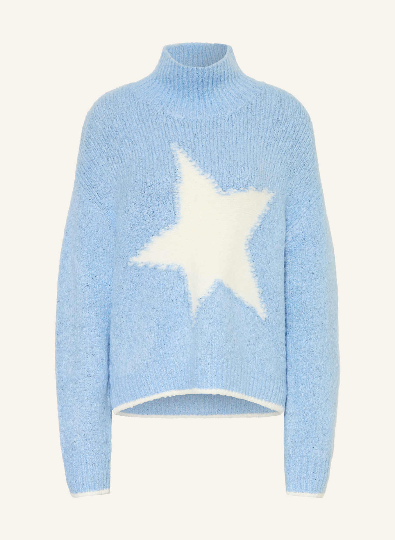 Princess GOES HOLLYWOOD Oversized-Pullover: HELLBLAU / ECRU