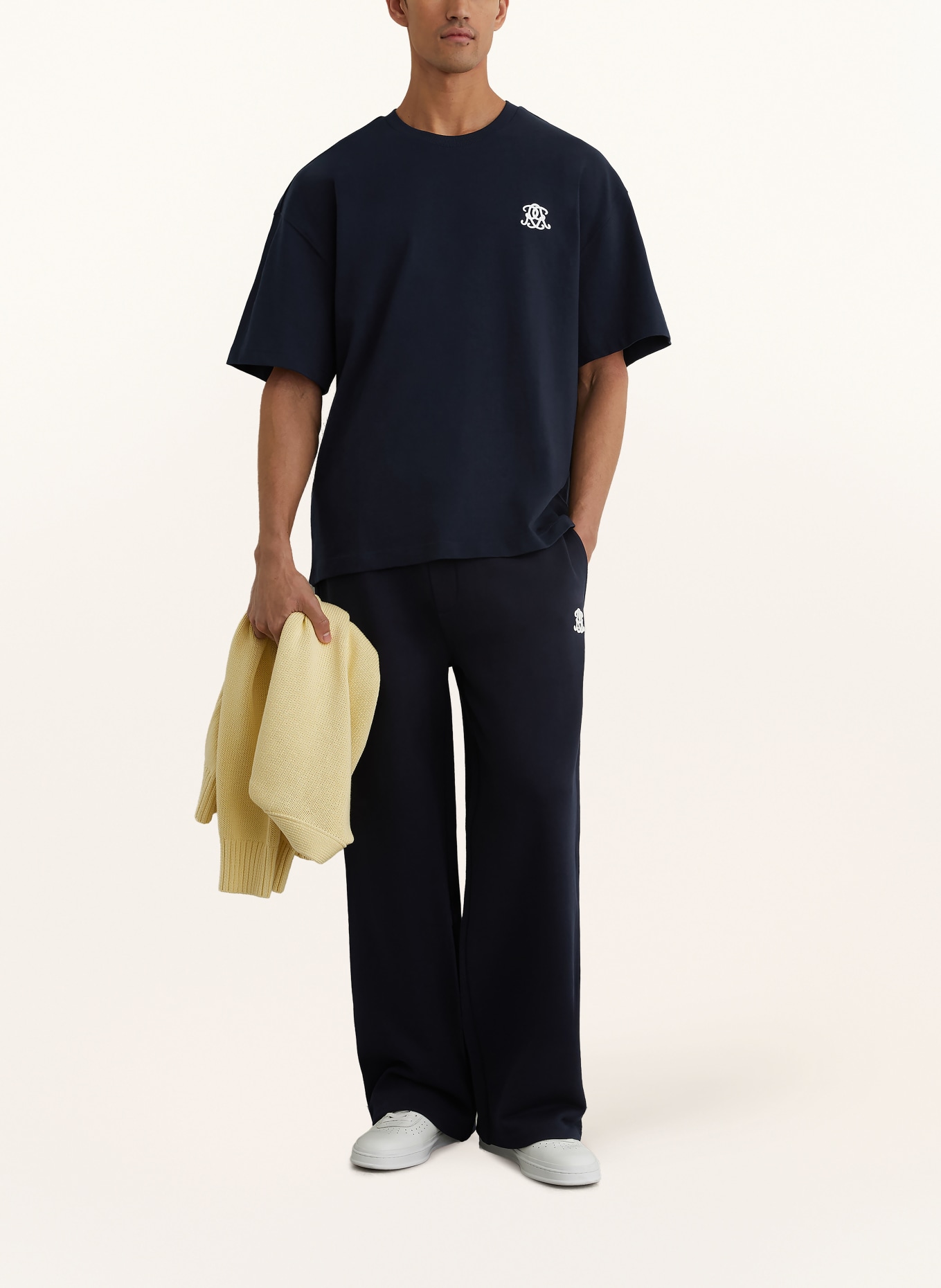 REISS T-shirt RAINER: DONKERBLAUW