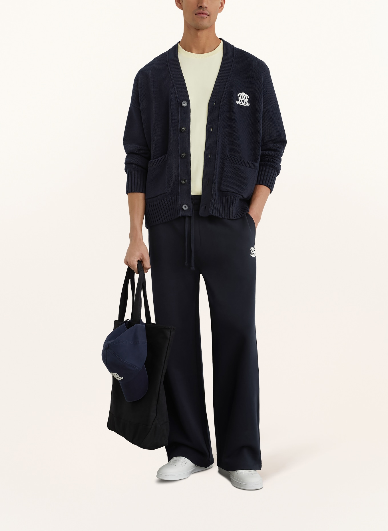 REISS Vest COATES: DONKERBLAUW