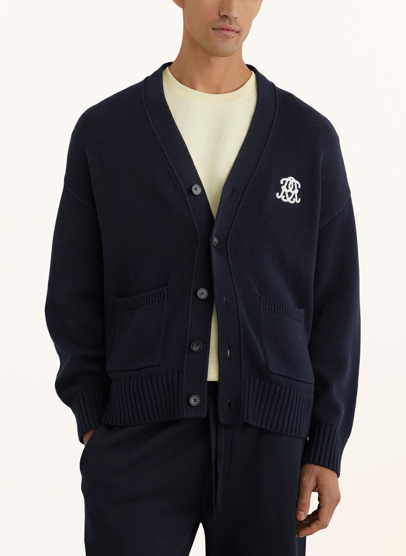 REISS Vest COATES: DONKERBLAUW