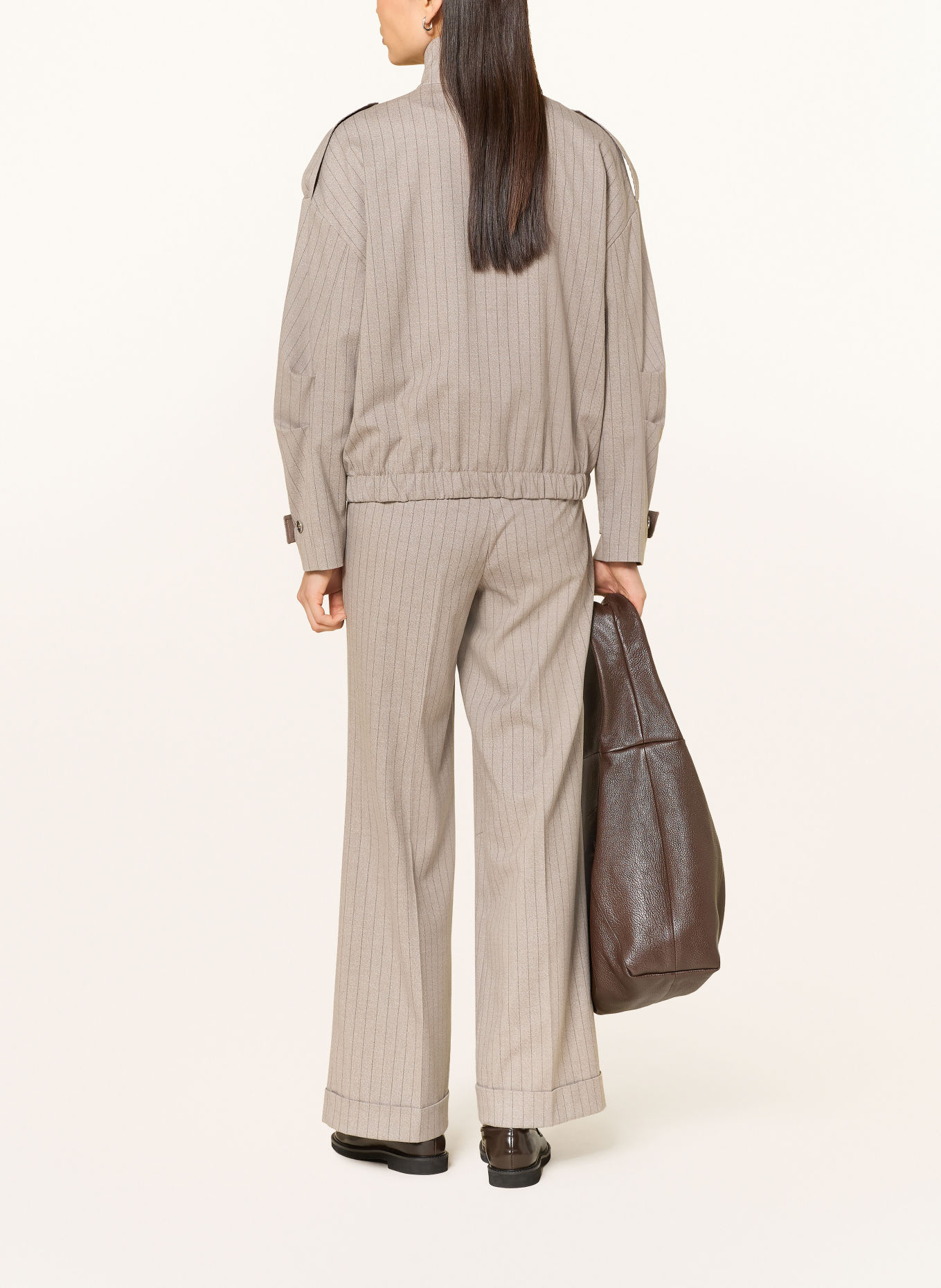 MARC AUREL Marlenehose: TAUPE / GRAU