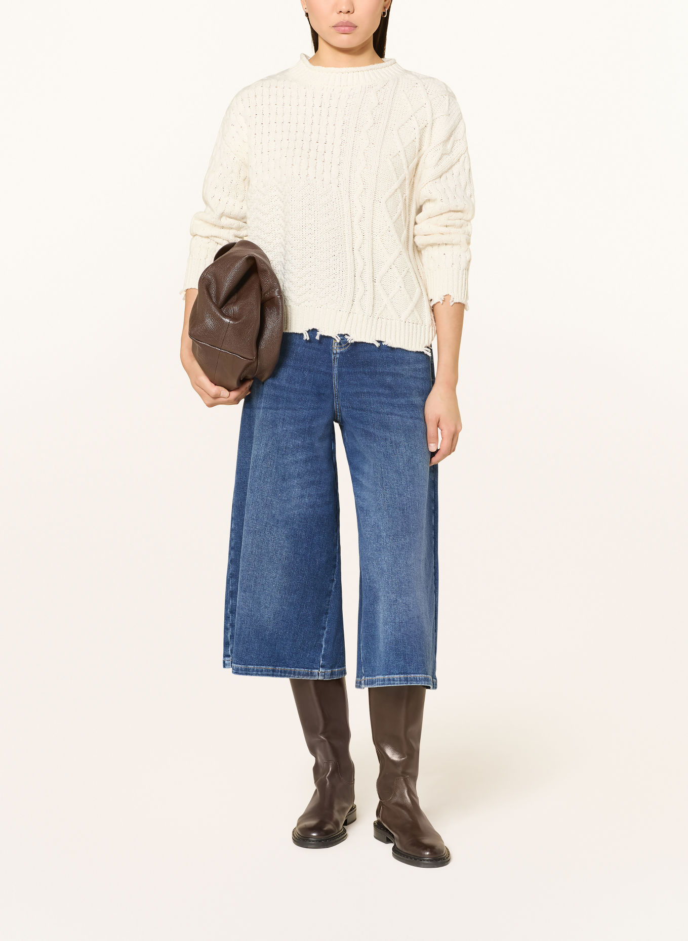 MARC AUREL Spodnie jeansowe typu culotte: 500050 blue varied