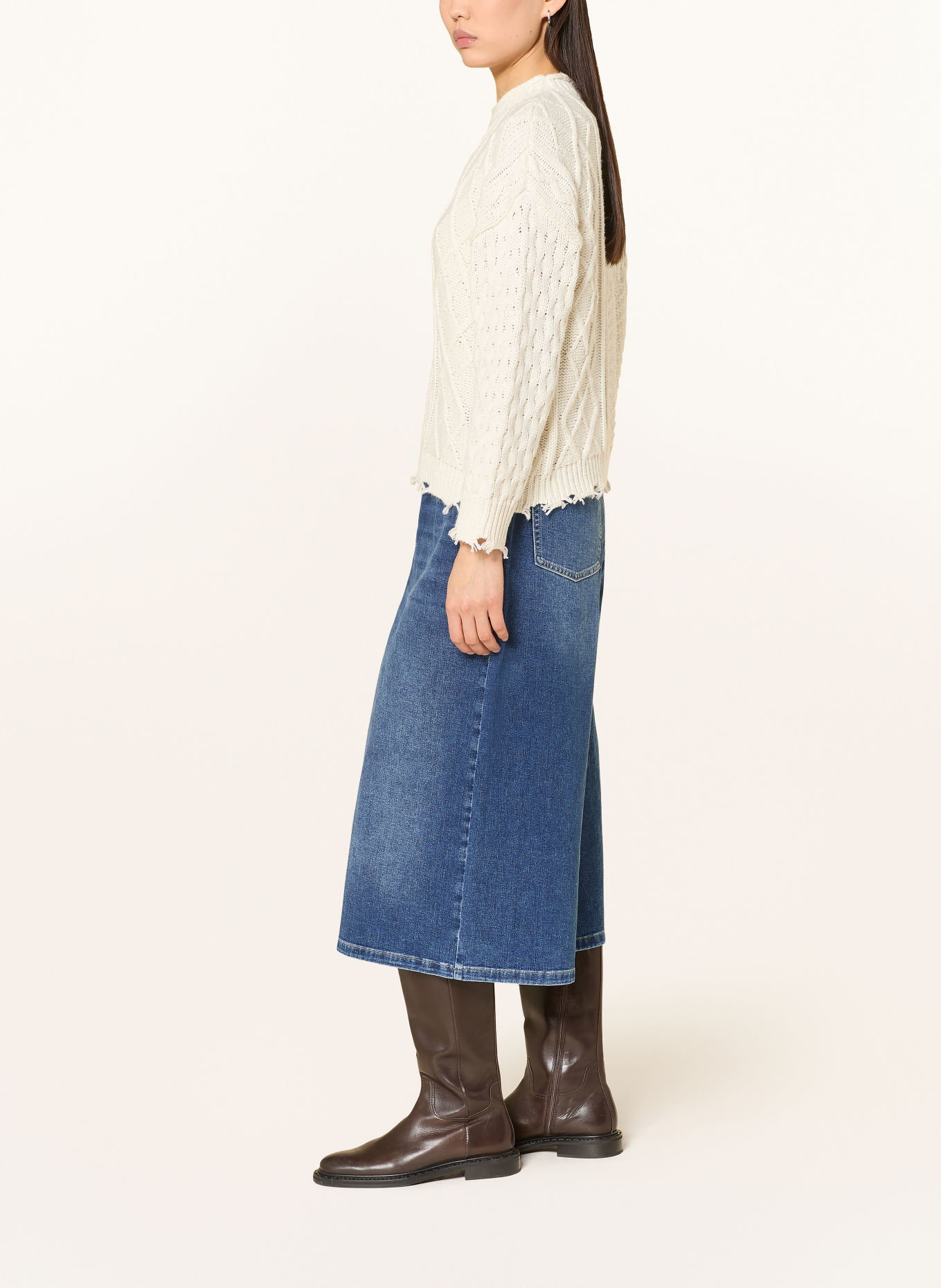 MARC AUREL Spodnie jeansowe typu culotte: 500050 blue varied
