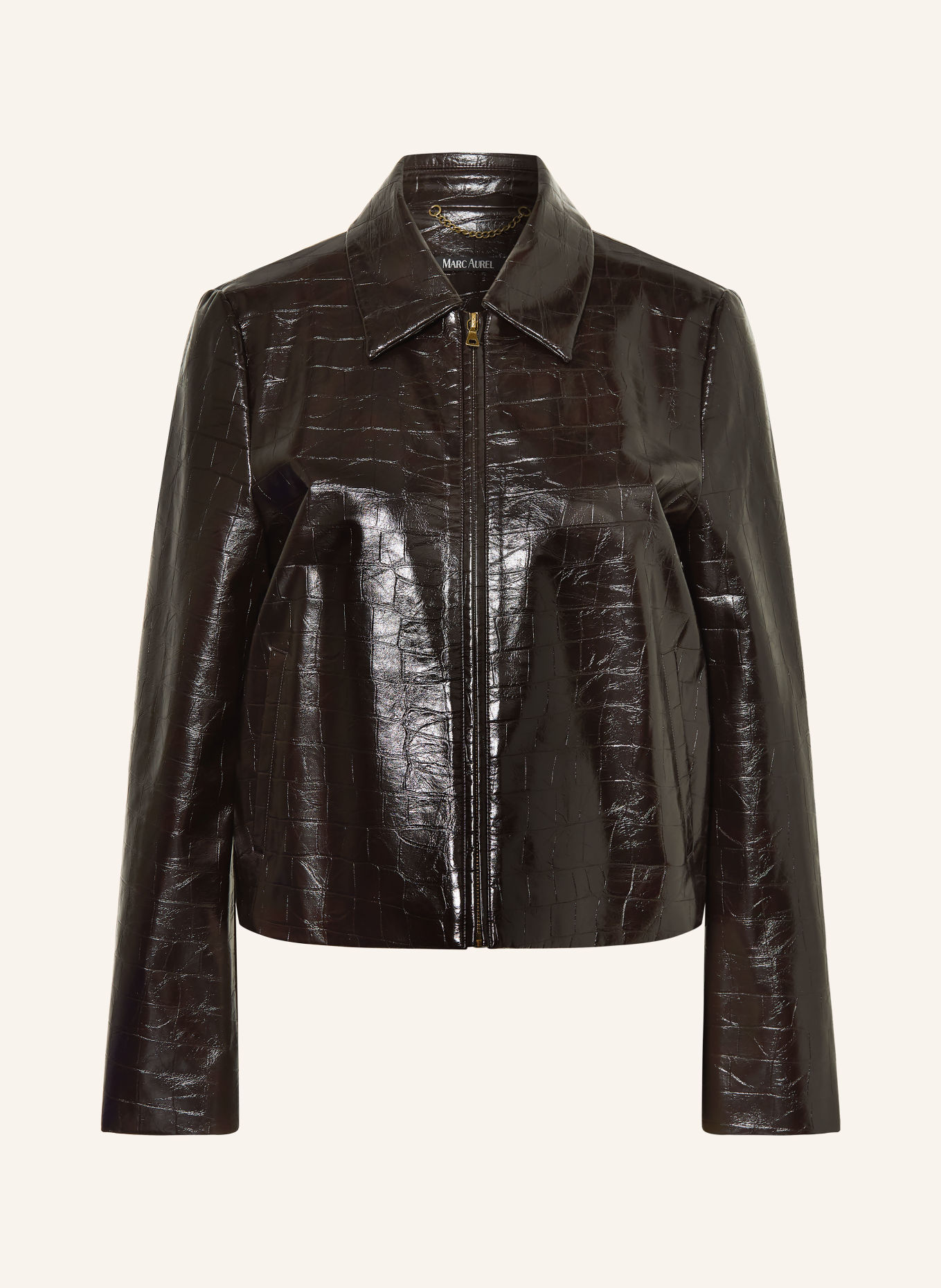 MARC AUREL Jacke in Lederoptik: SCHWARZ