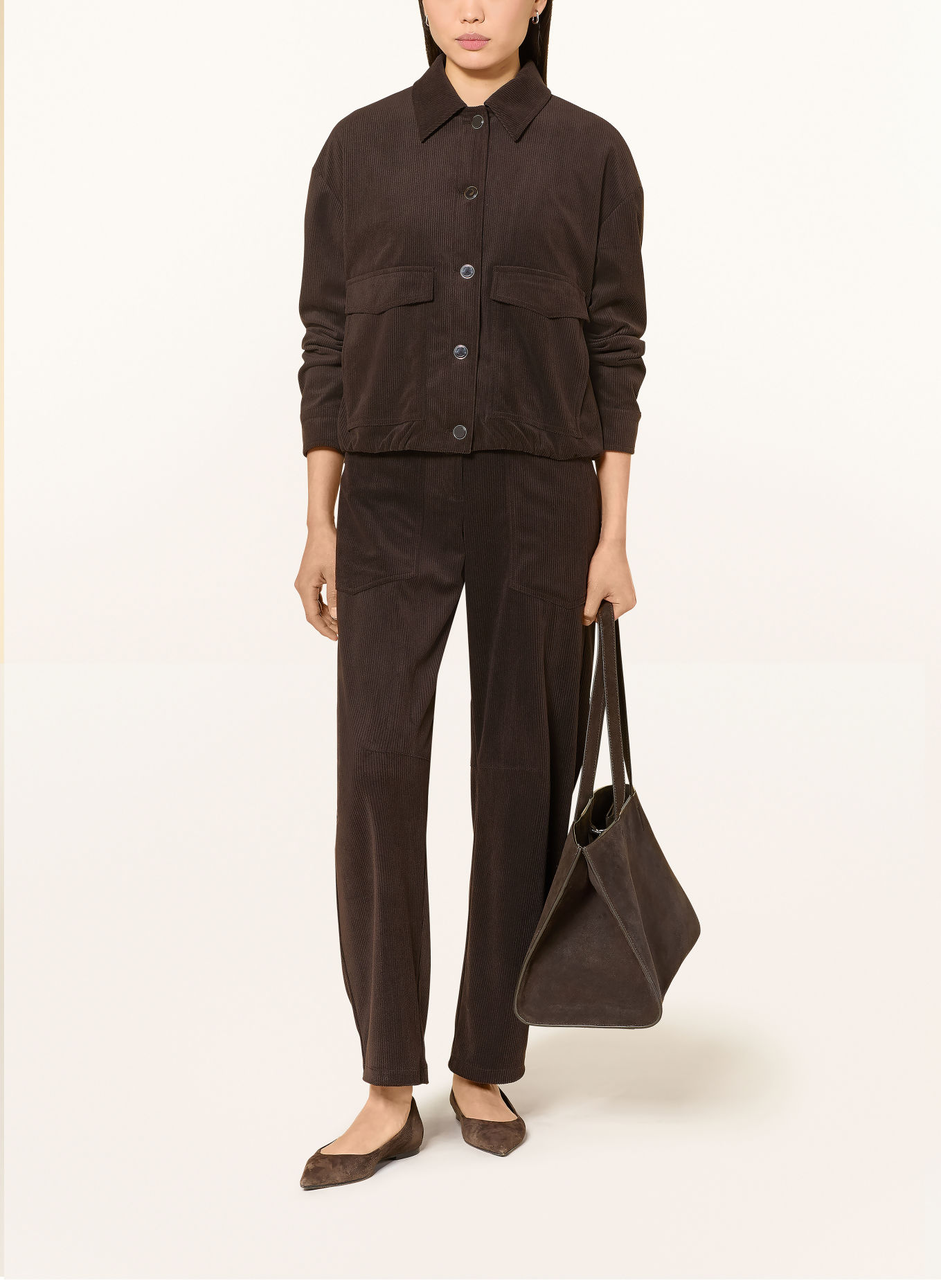 MARC AUREL Cordblouson: MARRON FONCÉ