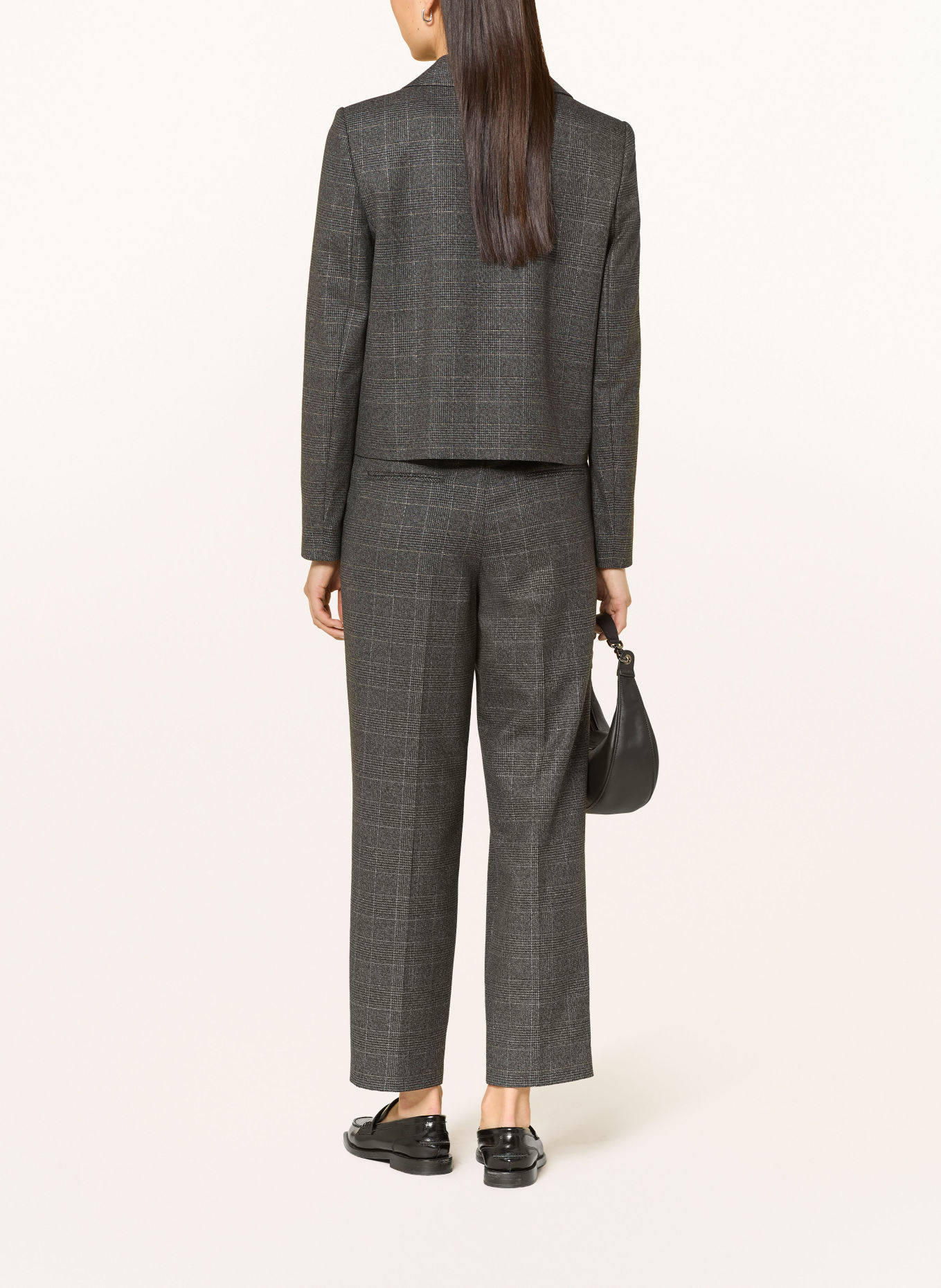 MARC AUREL Marlene pants with glitter thread: DARK GRAY / SILVER / LIGHT GRAY