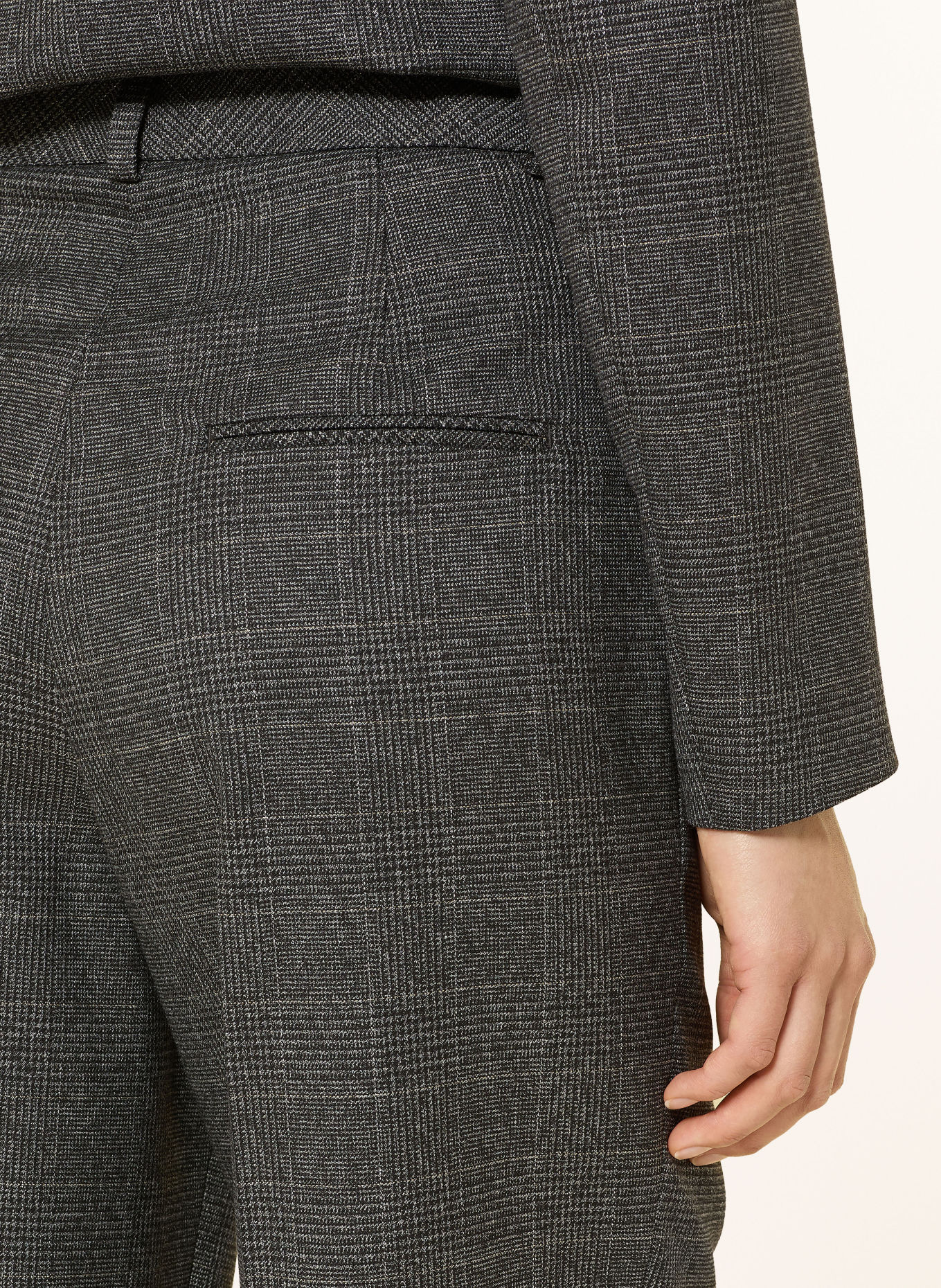 MARC AUREL Marlene pants with glitter thread: DARK GRAY / SILVER / LIGHT GRAY