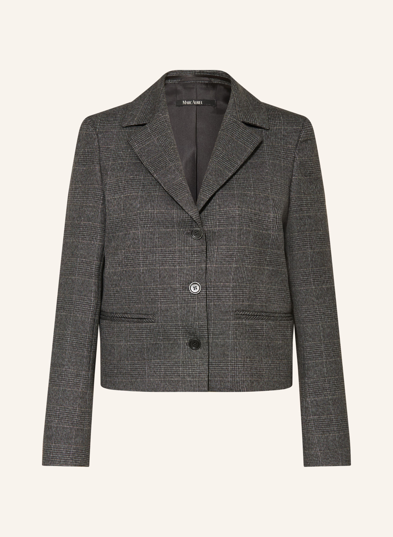 MARC AUREL Blazer with glitter thread: DARK GRAY / SILVER / LIGHT GRAY